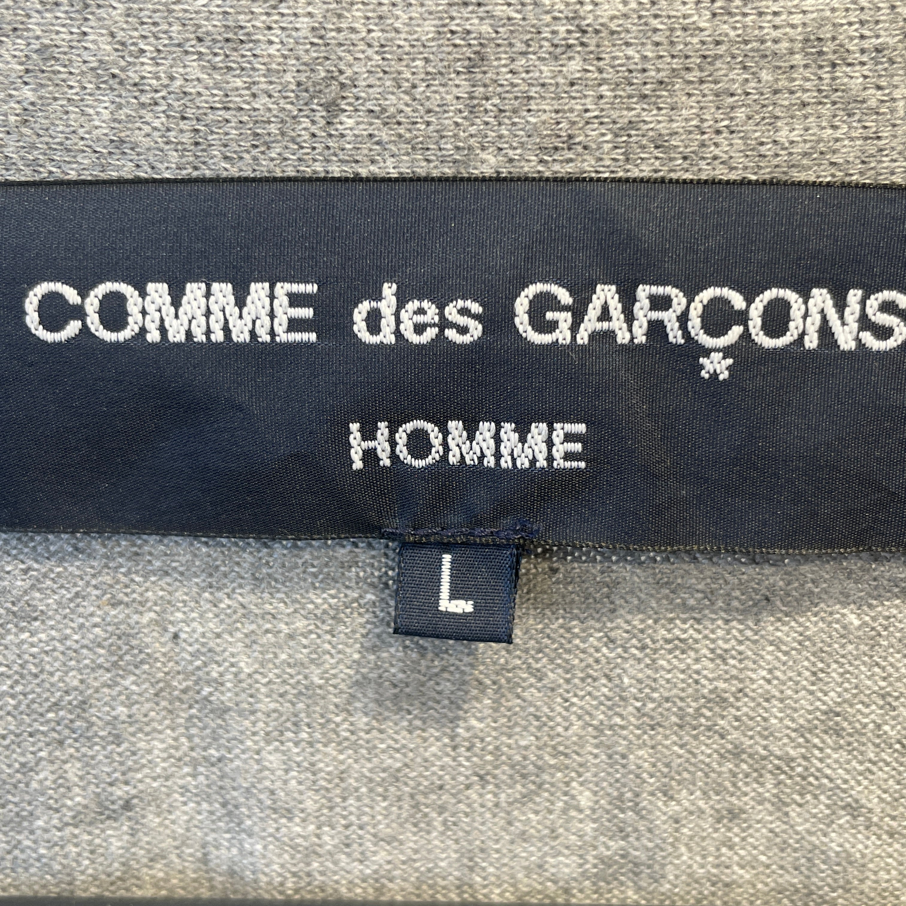 COMME des GARCONS HOMME/Cardigan/L/All Over Print/Cotton/GRY/pink/blue/dark blue view 3
