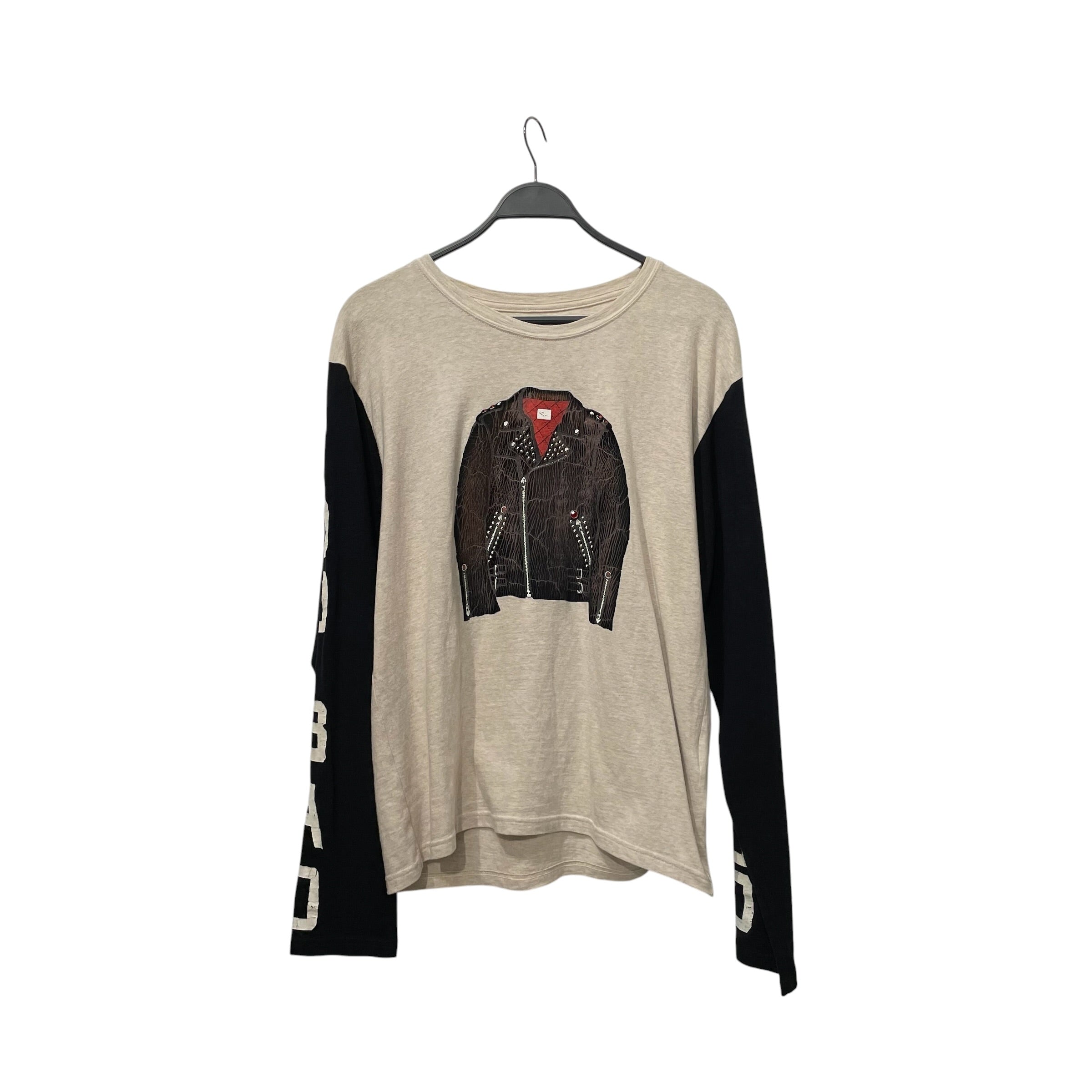 KAPITAL/LS T-Shirt/XL/Cotton/GRY/Graphic/TOO LOUD TOO BAD MOTO LS view 1