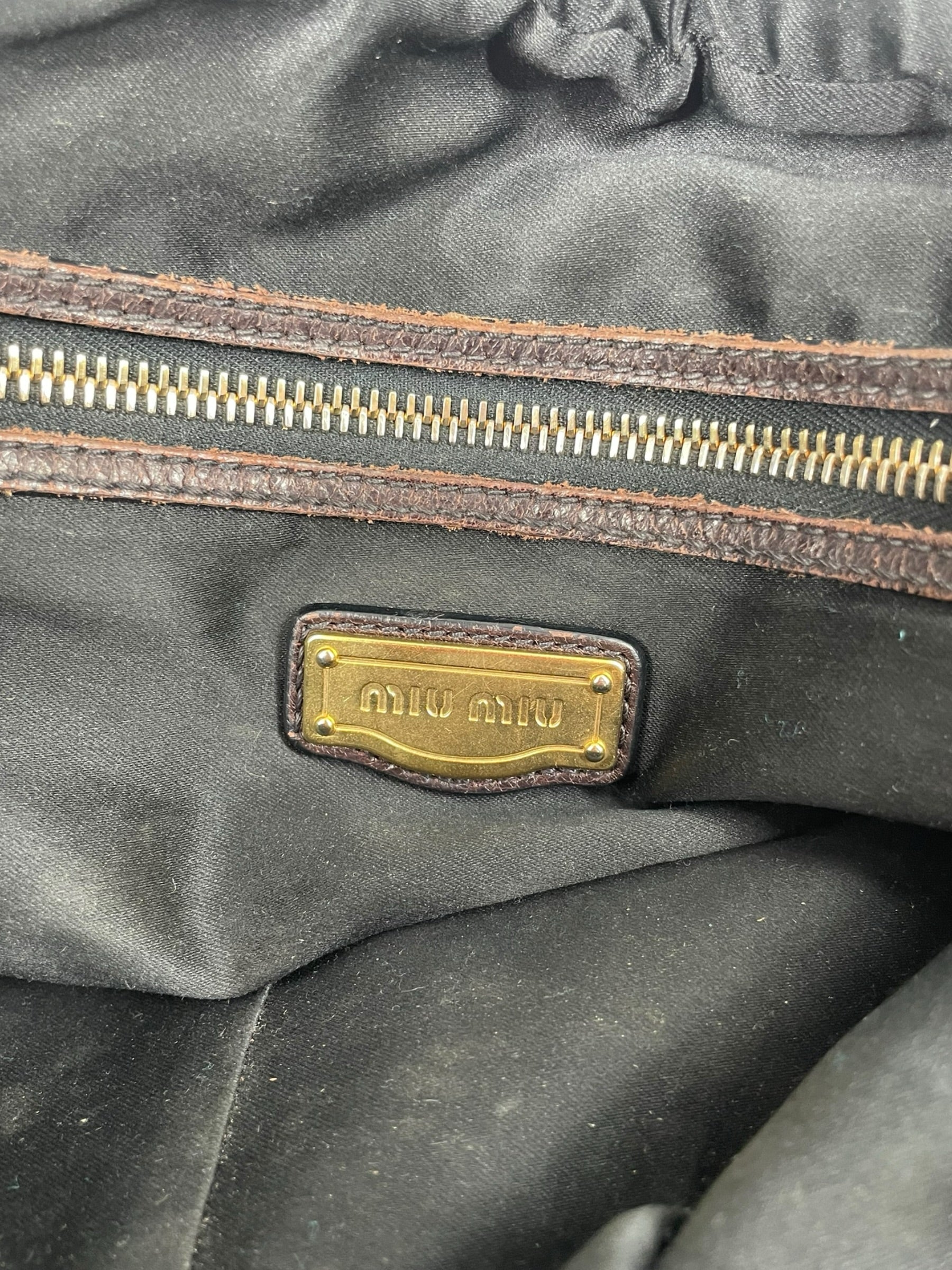 MIU MIU/Bag/Leather/BRW/PATENT LEATHER BOWLING BAG view 5
