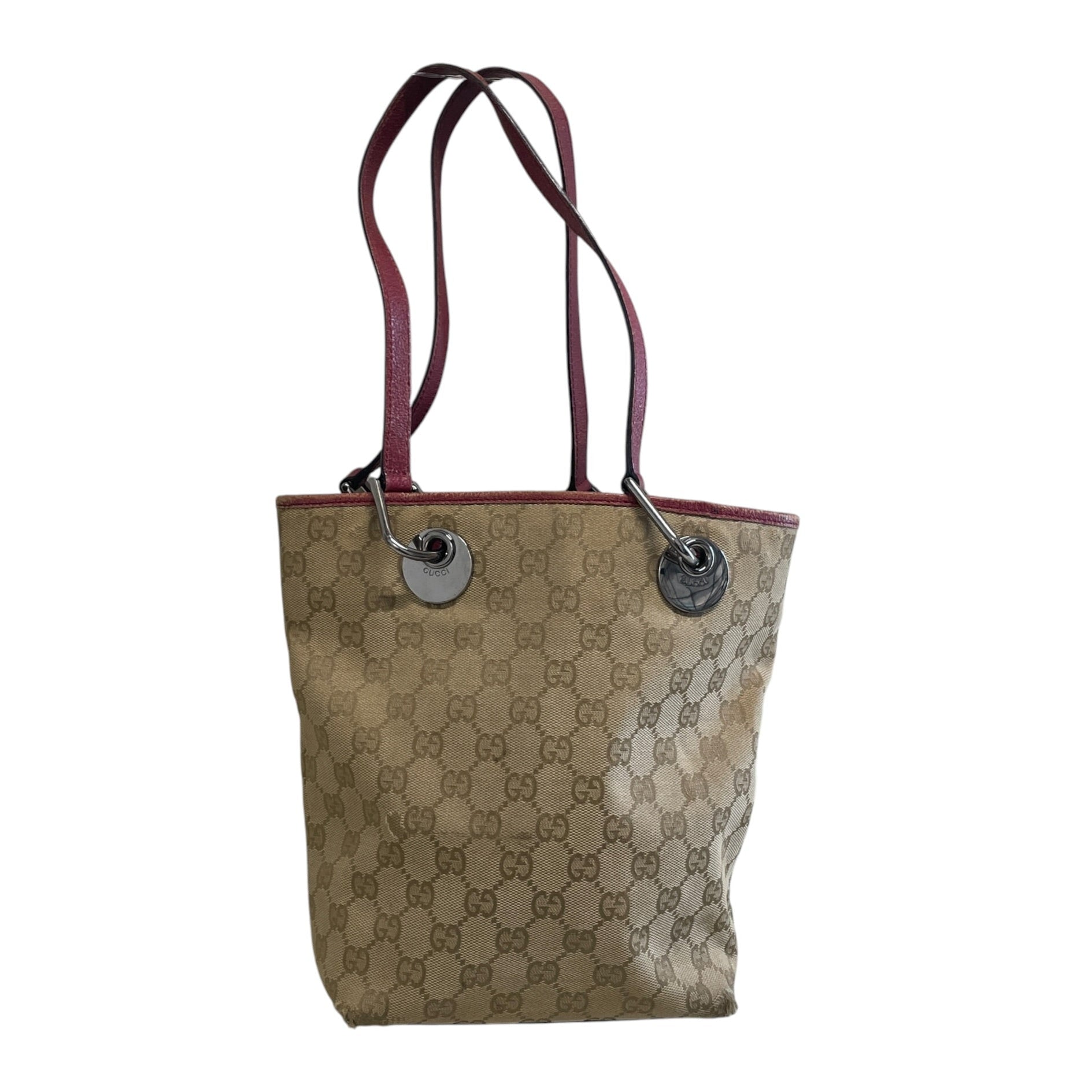 GUCCI/Tote Bag/Monogram/Cotton/BEG/64TYDX/RED TRIM ECLPISE TOTE view 1