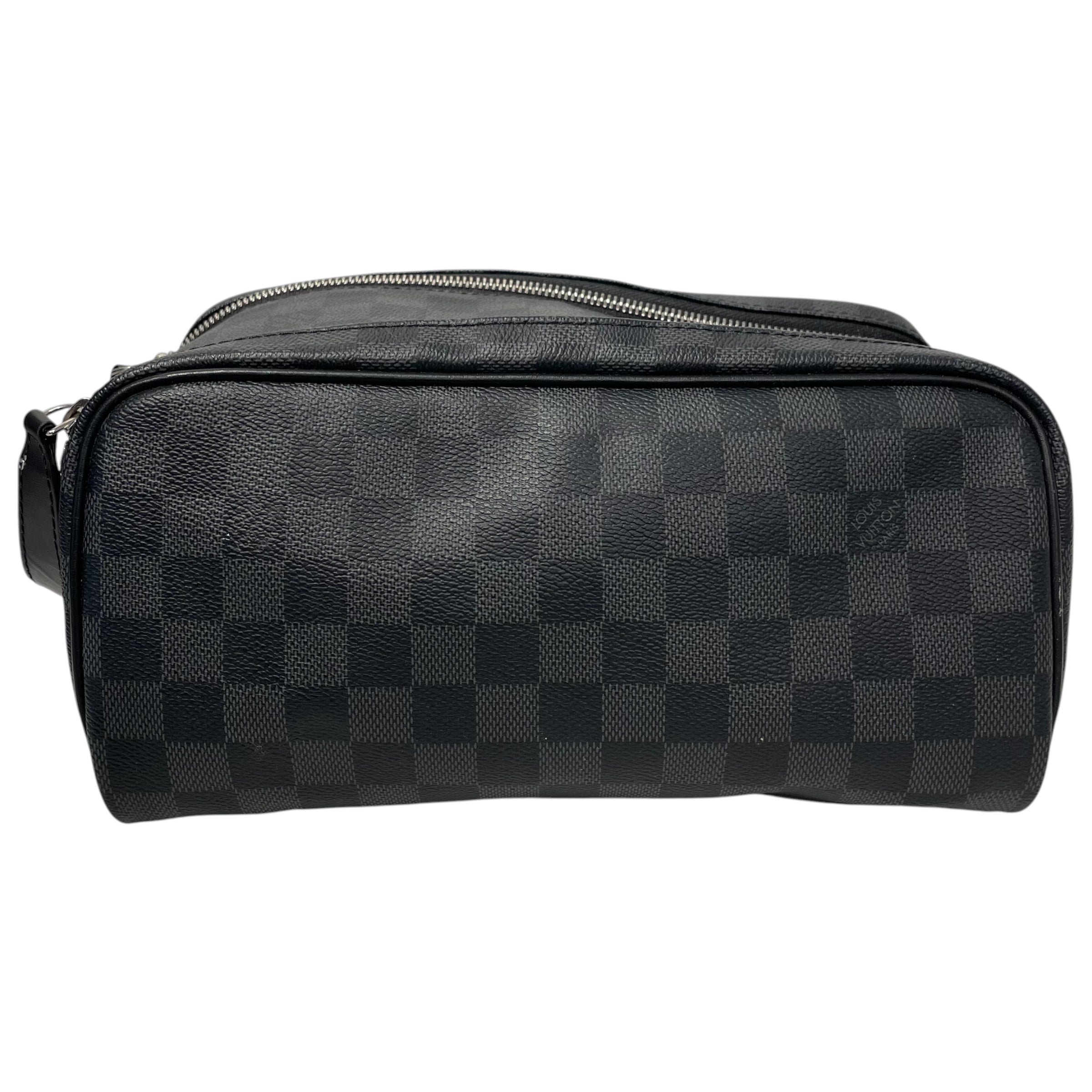 LOUIS VUITTON/Pouch/Monogram/Leather/BLK/r10261 view 1