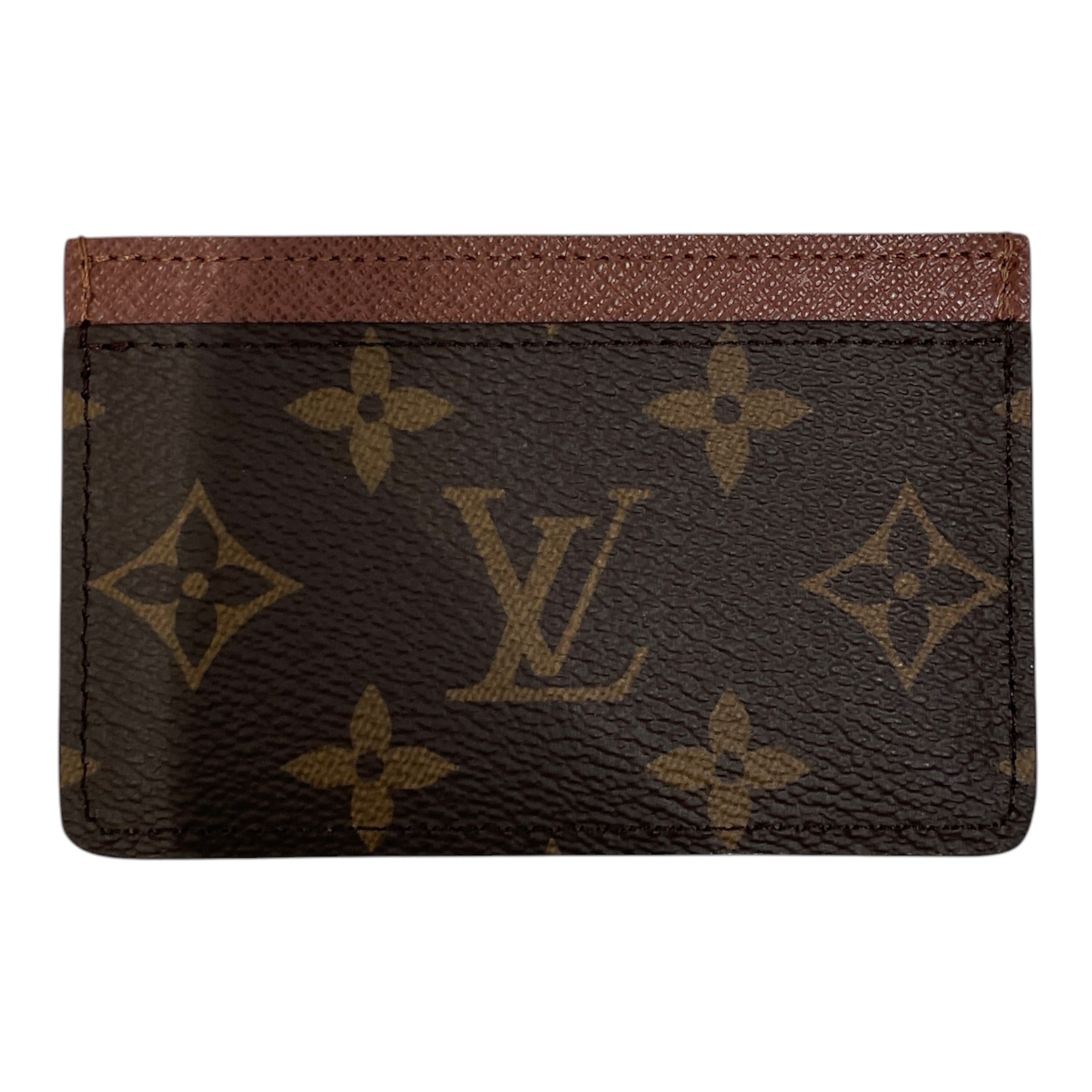 LOUIS VUITTON/Coin Wallet/Monogram/Leather/BRW/L's/THREE SLOT COIN WALLET
