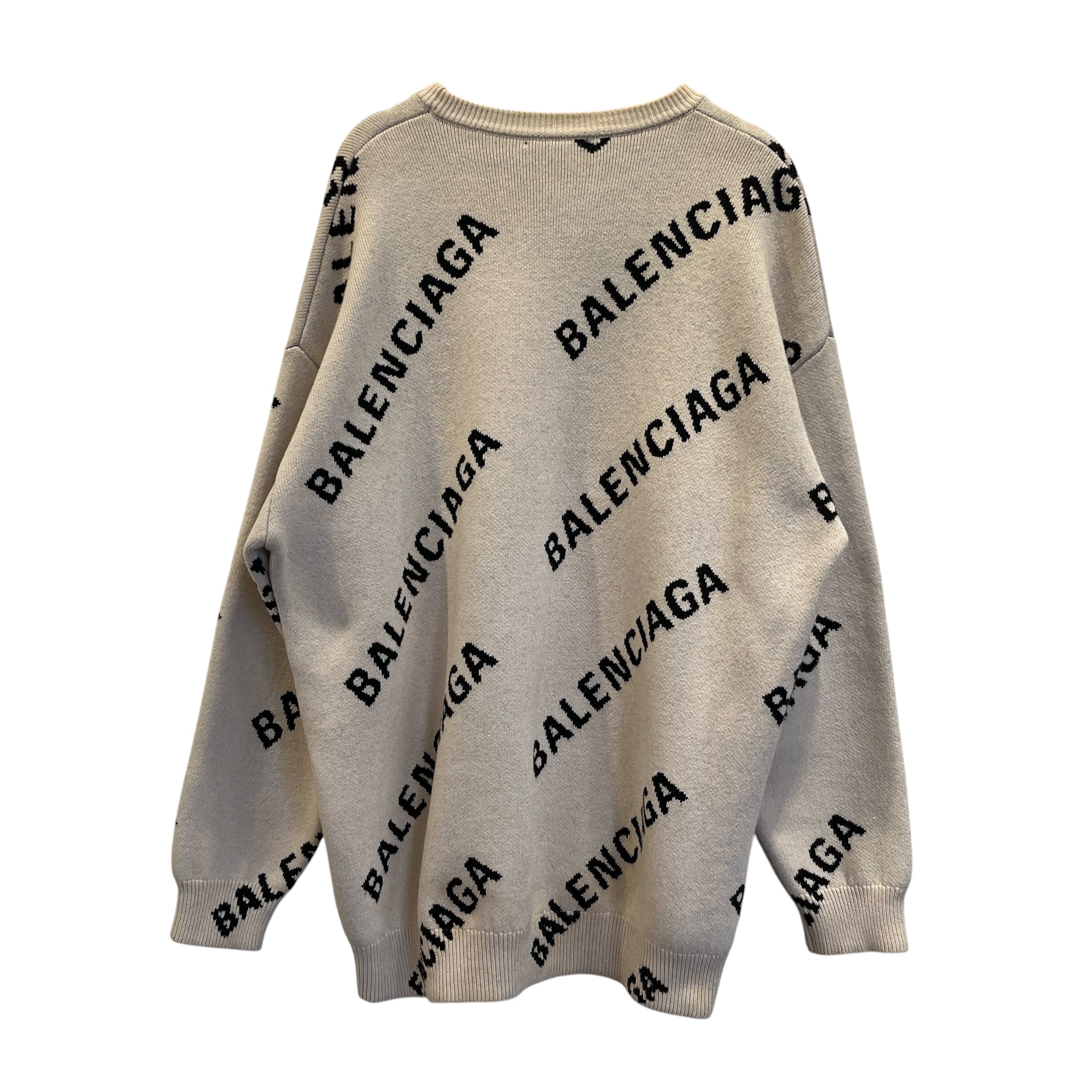 BALENCIAGA/Sweater/S/All Over Print/Cotton/CRM/ view 2