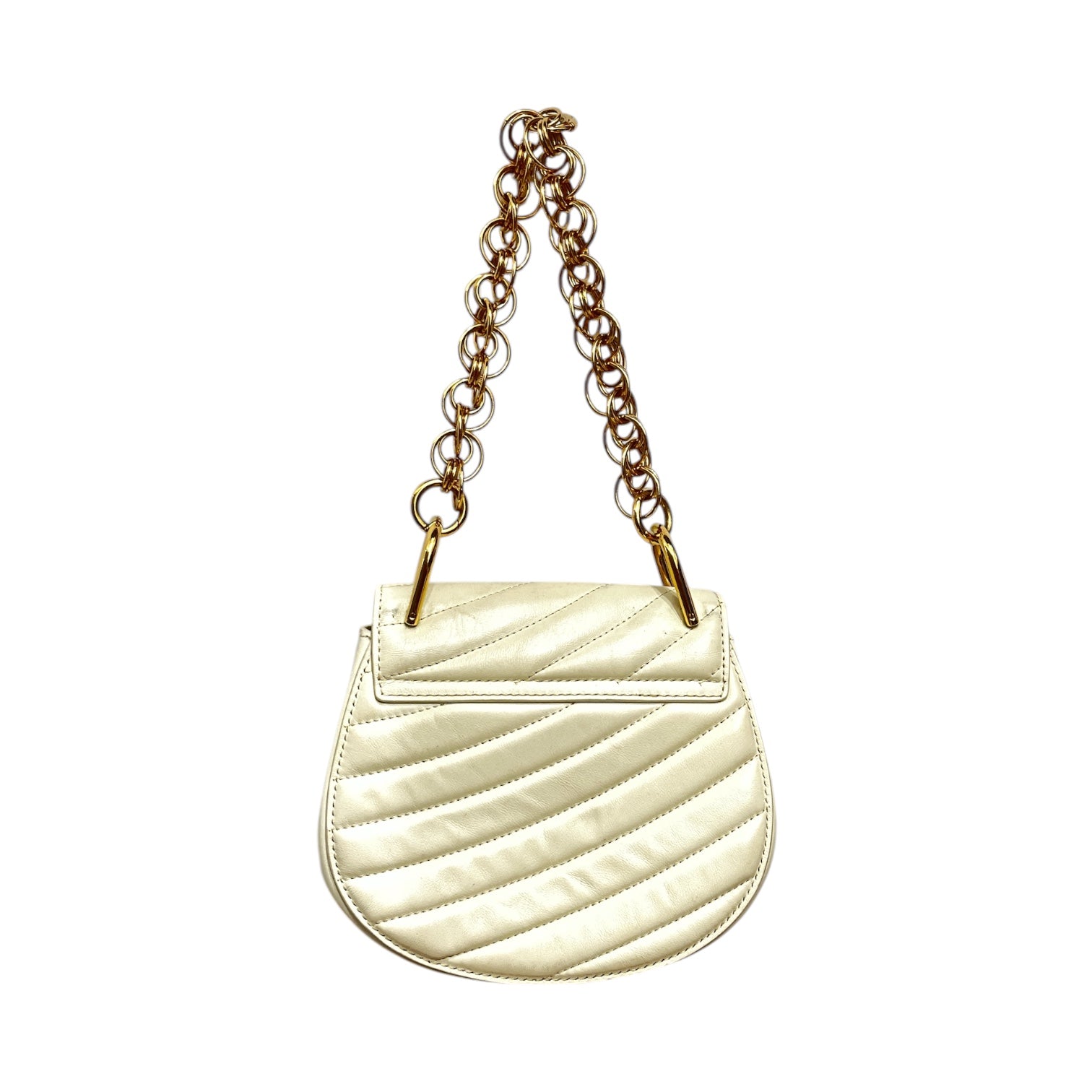 Chloe/Hand Bag/Leather/CRM/Quilted Drew Bijou view 2