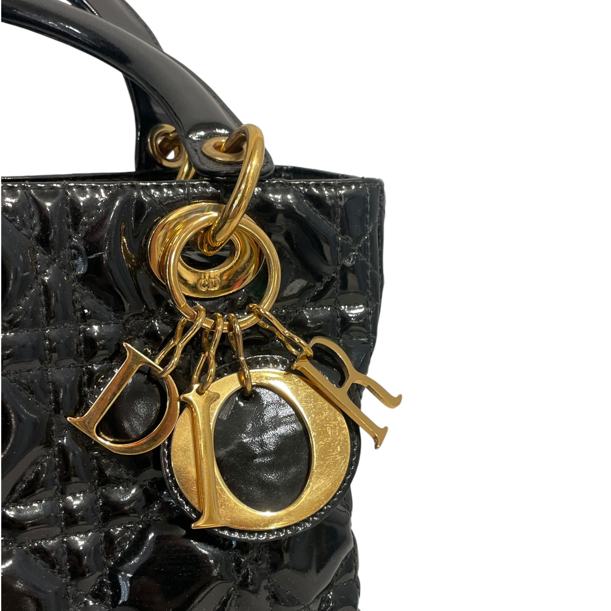 Christian Dior/Hand Bag/Faux Leather/BLK/89D7YQY view 5