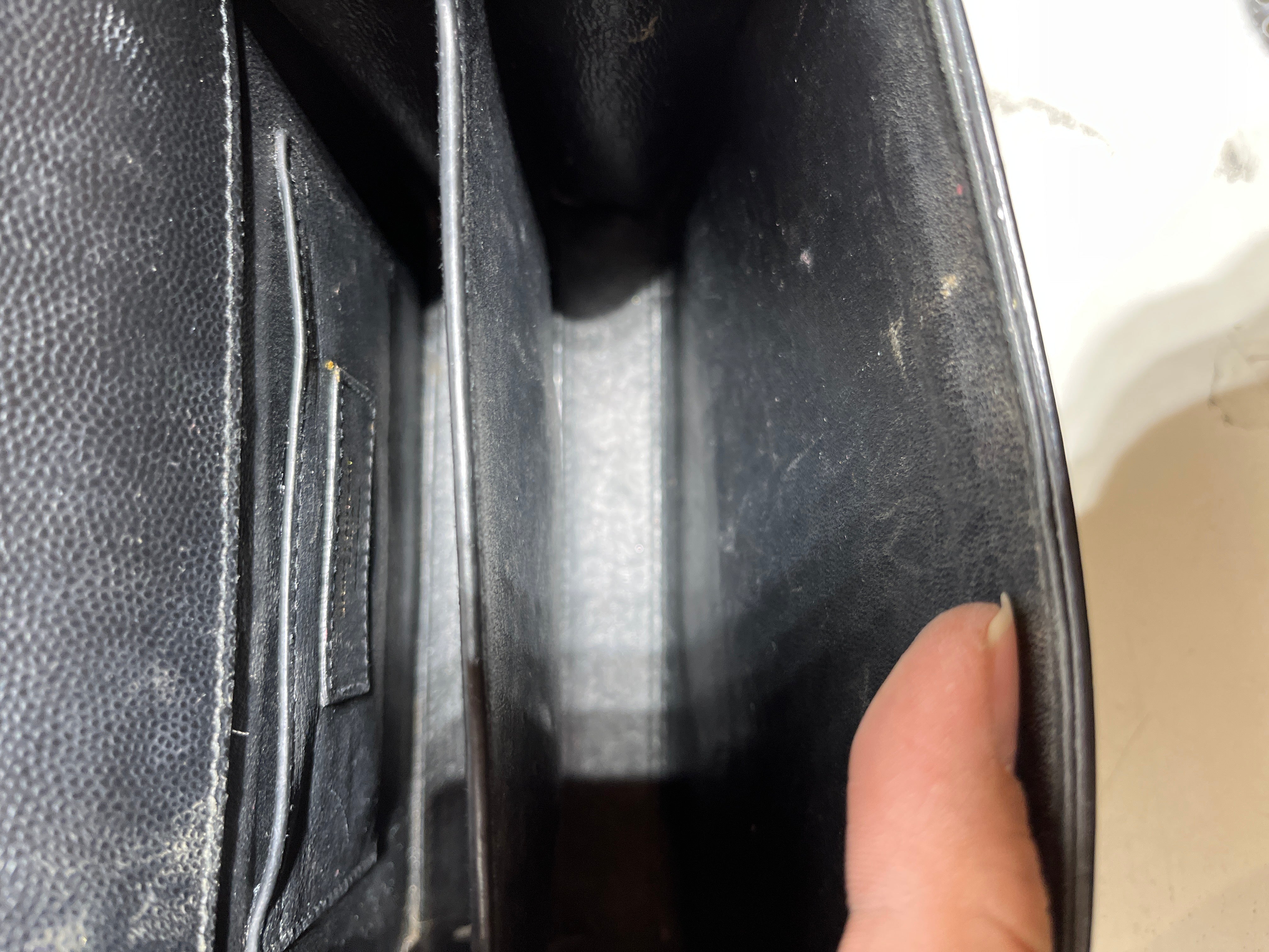 YVES SAINT LAURENT/Cross Body Bag/Leather/BLK/Cassandra Top Handle Mini view 8