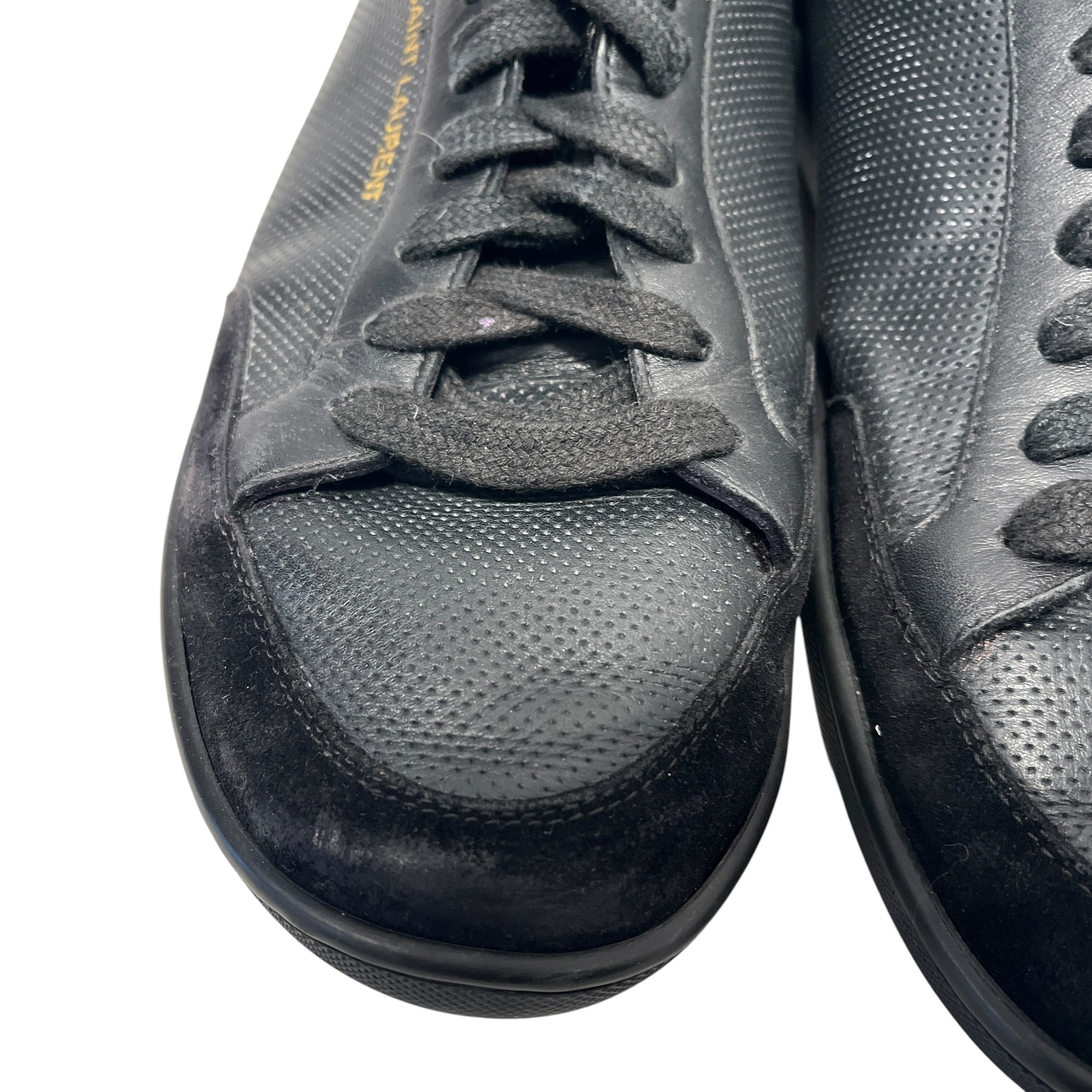 SAINT LAURENT/Low-Sneakers/US 9/Leather/BLK/COURT CLASSIC view 4