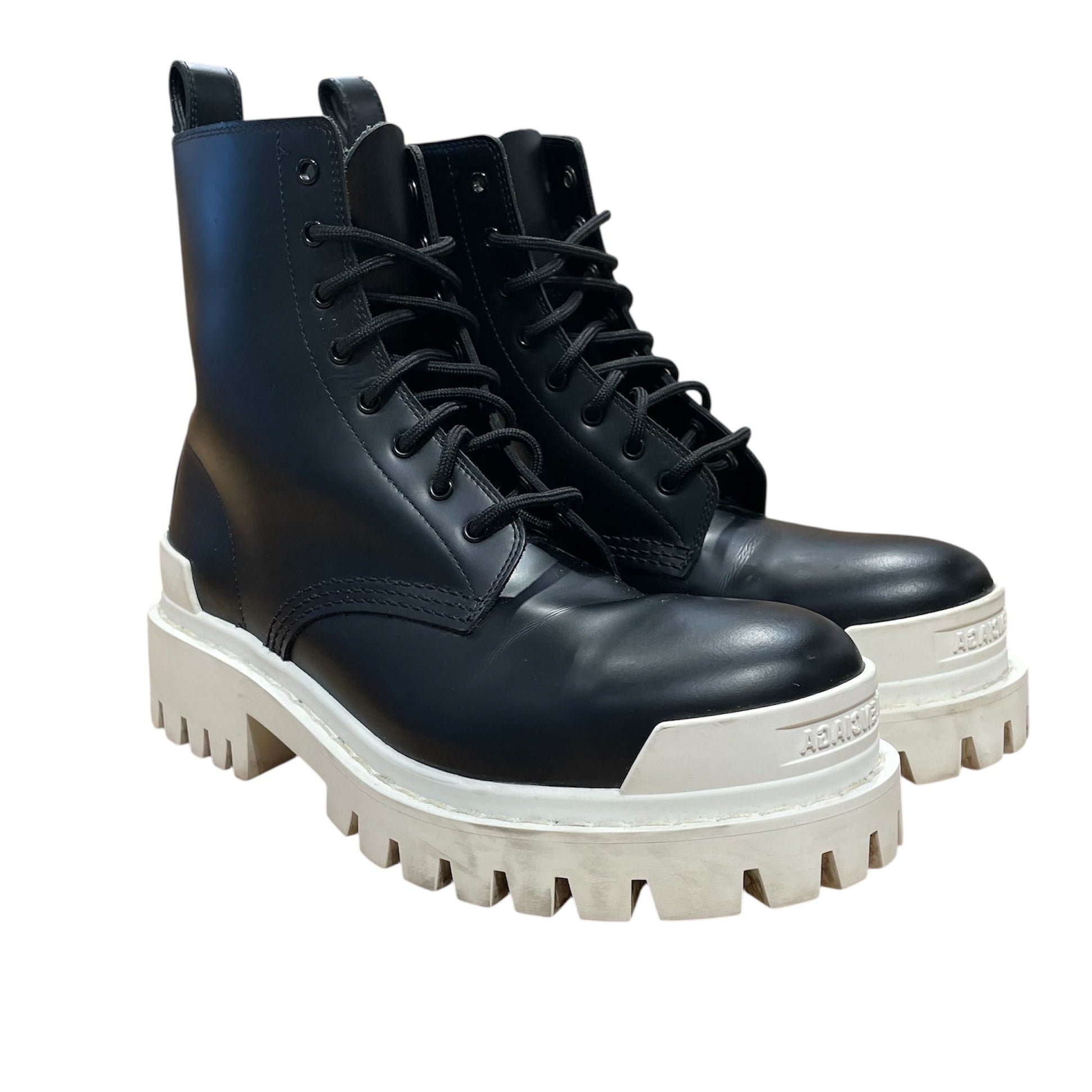 BALENCIAGA/Boots/EU 37.5/BLK/strike lace up view 1