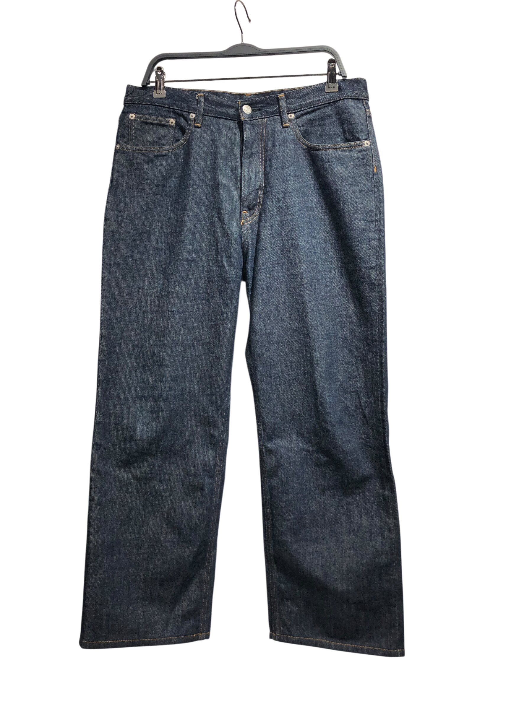 AURALEE/Straight Pants/35/Cotton/NVY/ view 1