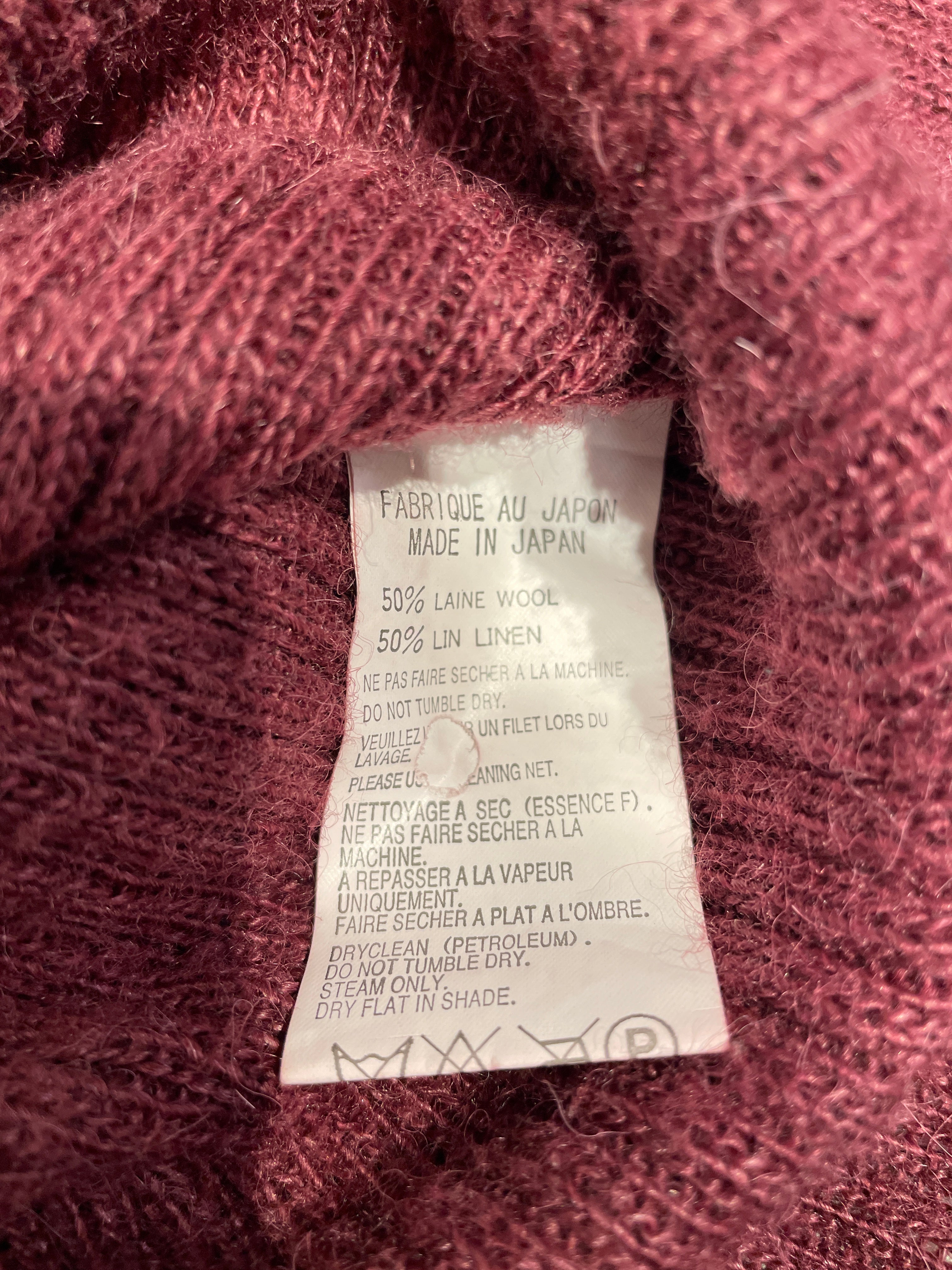 YOHJI YAMAMOTO/Sweatshirt/3/Wool/BRD/Oversize/ view 4