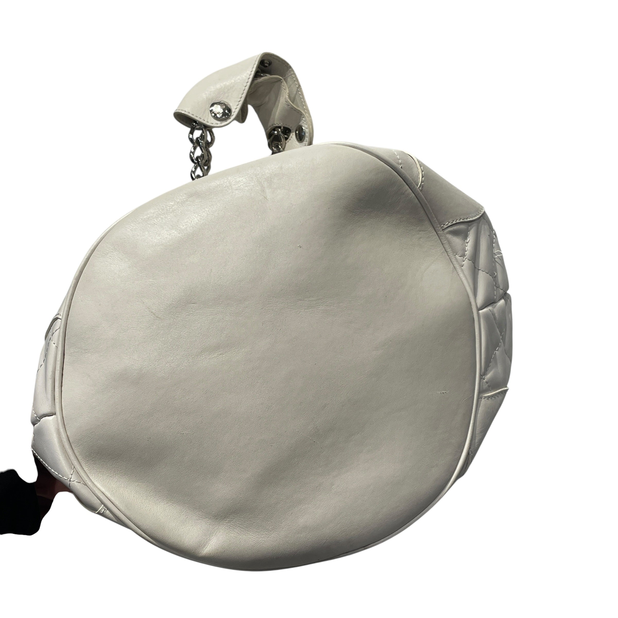 BURBERRY/Bag/Leather/WHT/QUILTED BUCKET BAG view 6
