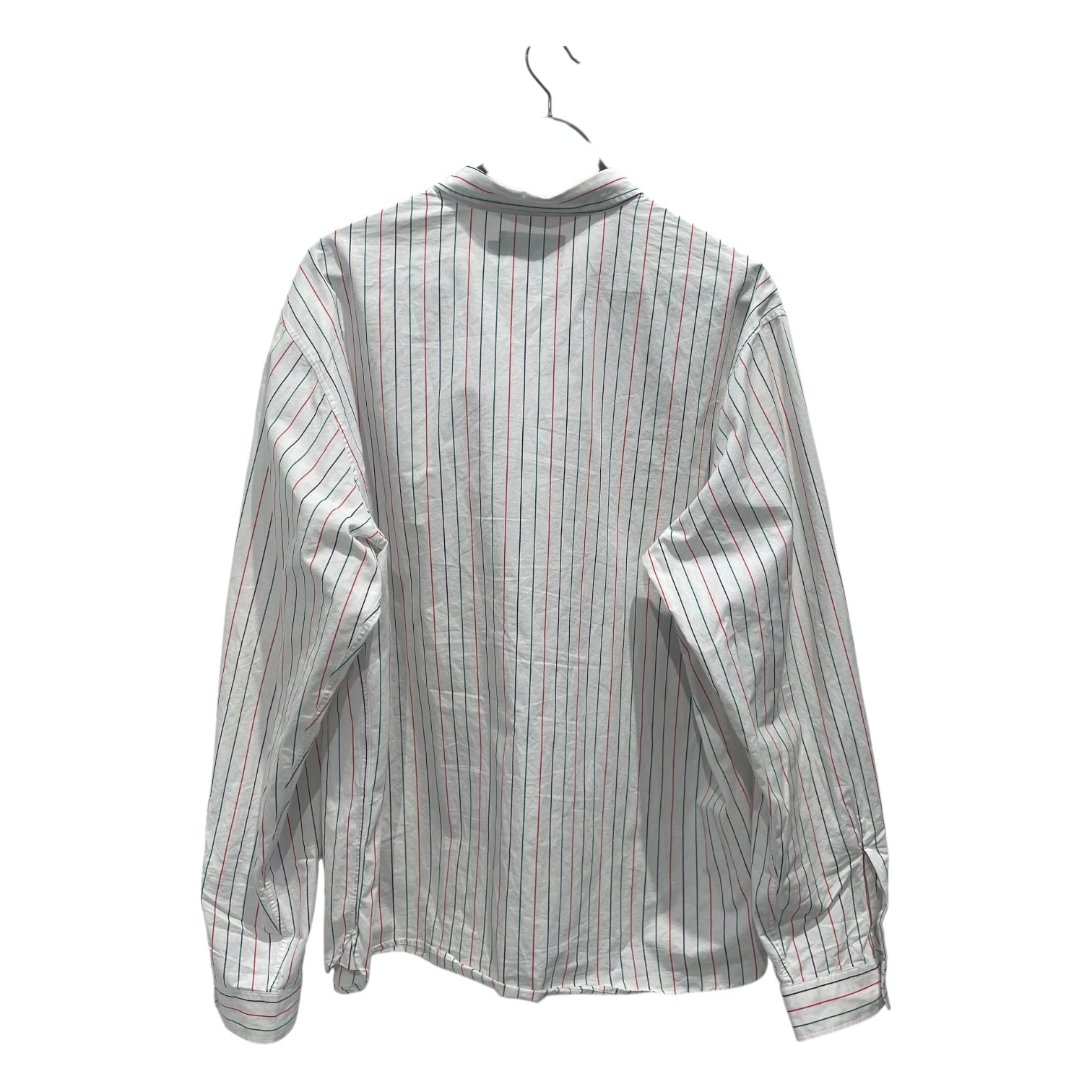 DENIM TEARS/LS Shirt/L/Cotton/WHT/Open Coller/DENIM TEARS STRIPE BUTTON UP L view 2
