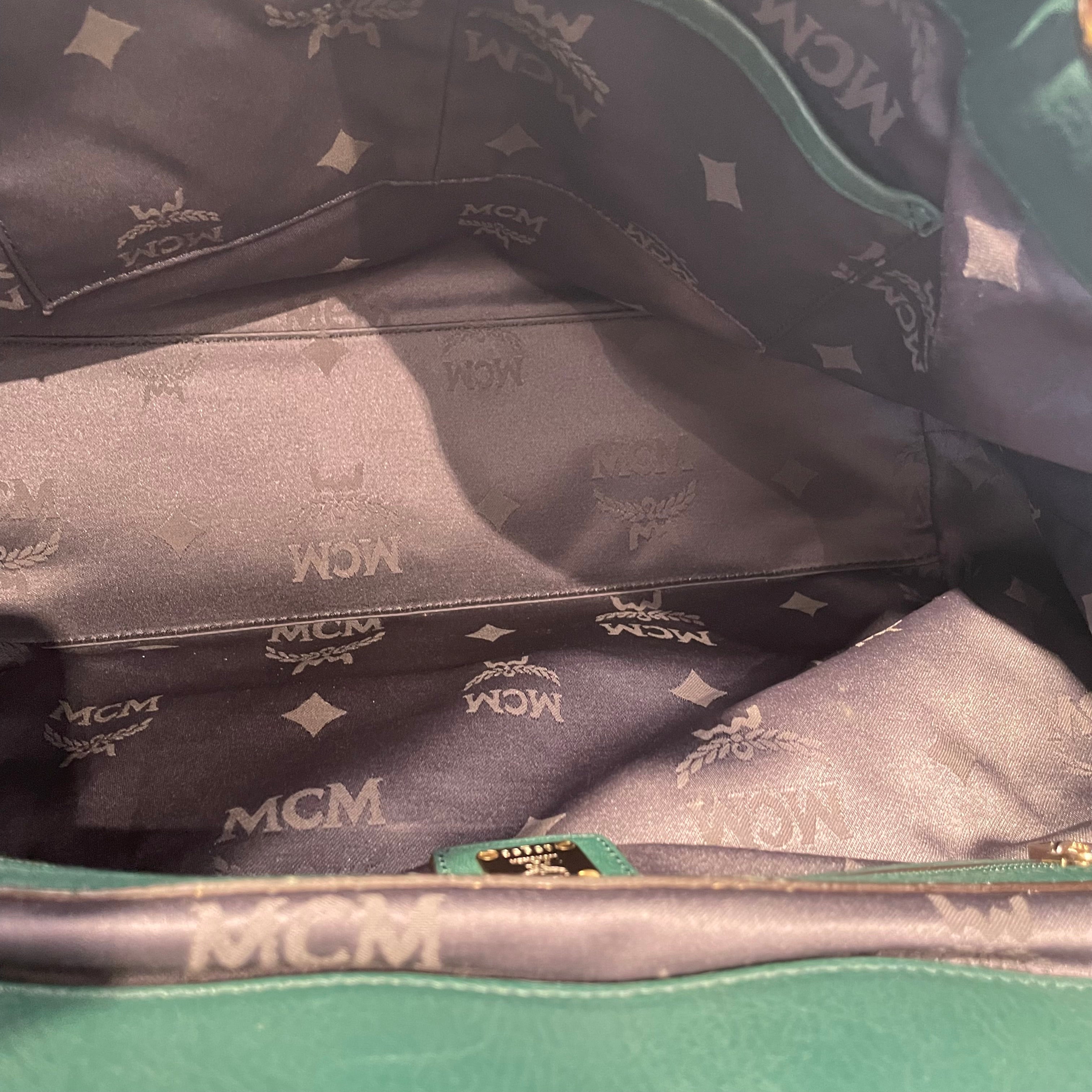 MCM/Cross Body Bag/Monogram/Leather/GRN/Q5953 view 4