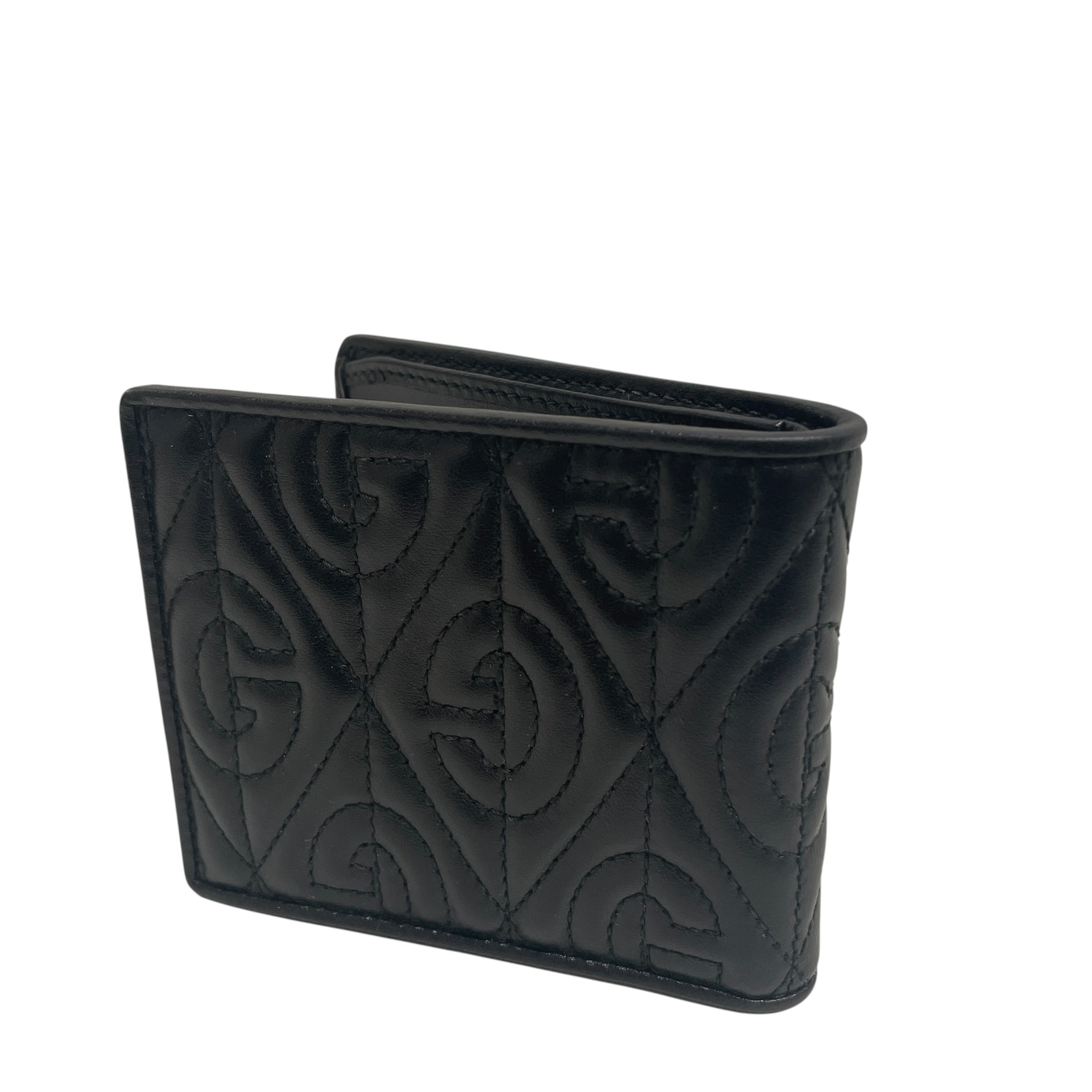 GUCCI/Bifold Wallet/Leather/BLK/M's/8xx6ww7 view 2