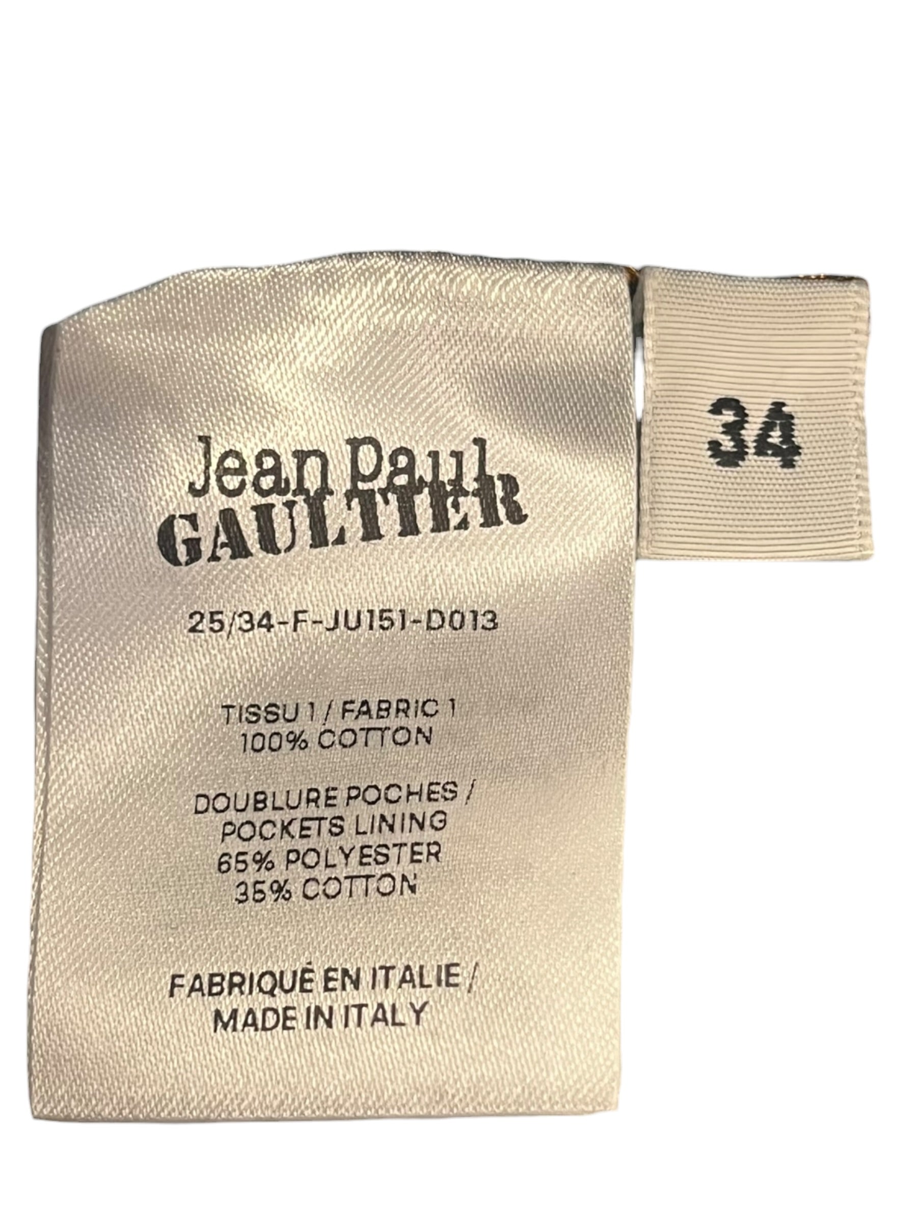 Jean Paul Gaultier/Long Skirt/34/Cotton/BLU/ASYMMETRIC BUTTONS view 4
