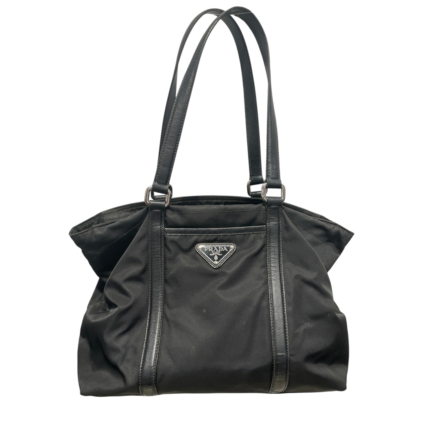 PRADA/Bag/Leather/BLK/NYLON TOTE BAG view 1