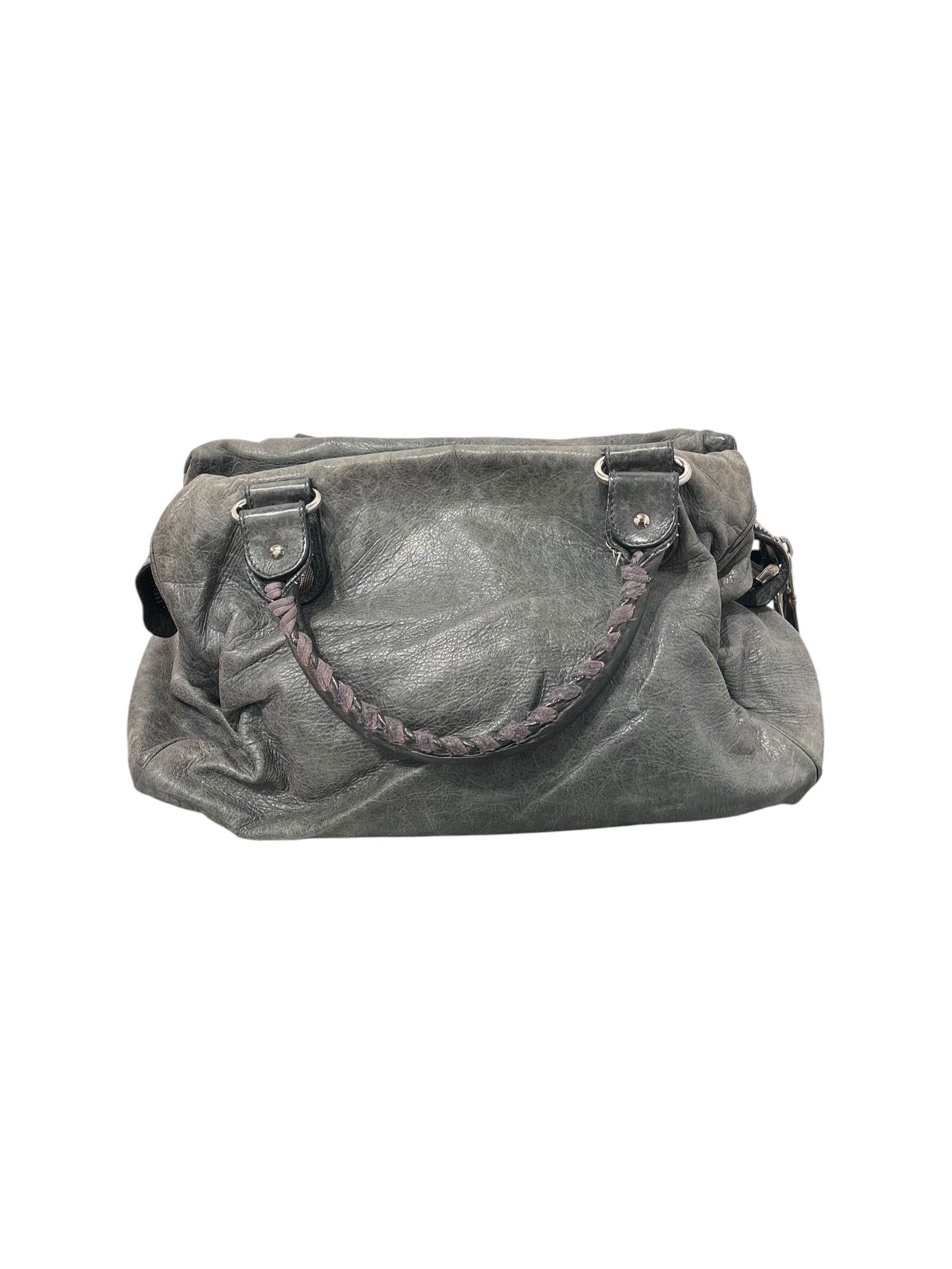 BALENCIAGA/Bag/Leather/GRY/CLASSIC GIANT CITY STUDDED BAG view 2