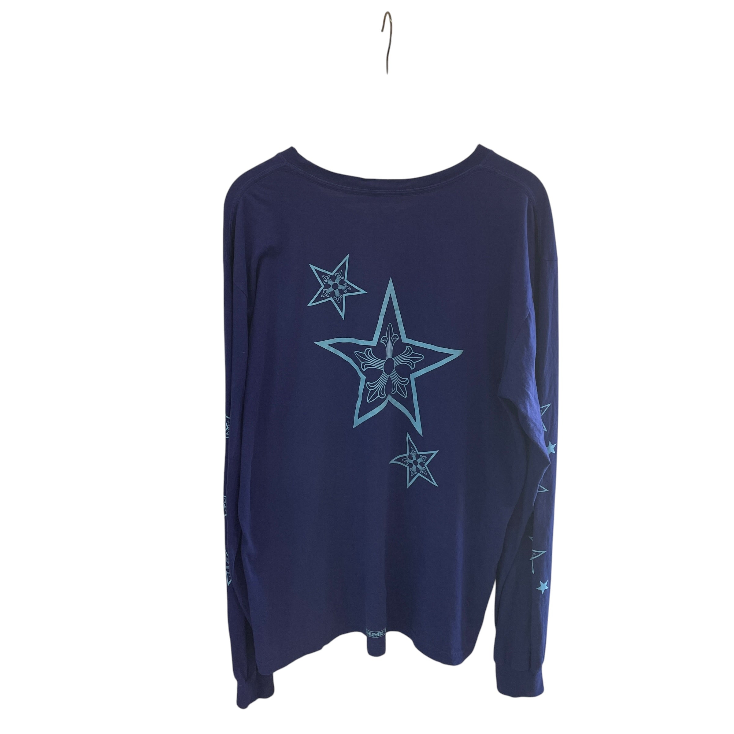 CHROME HEARTS/LS T-Shirt/XXL/Cotton/BLU/LIGHT BLUE GRPH view 2