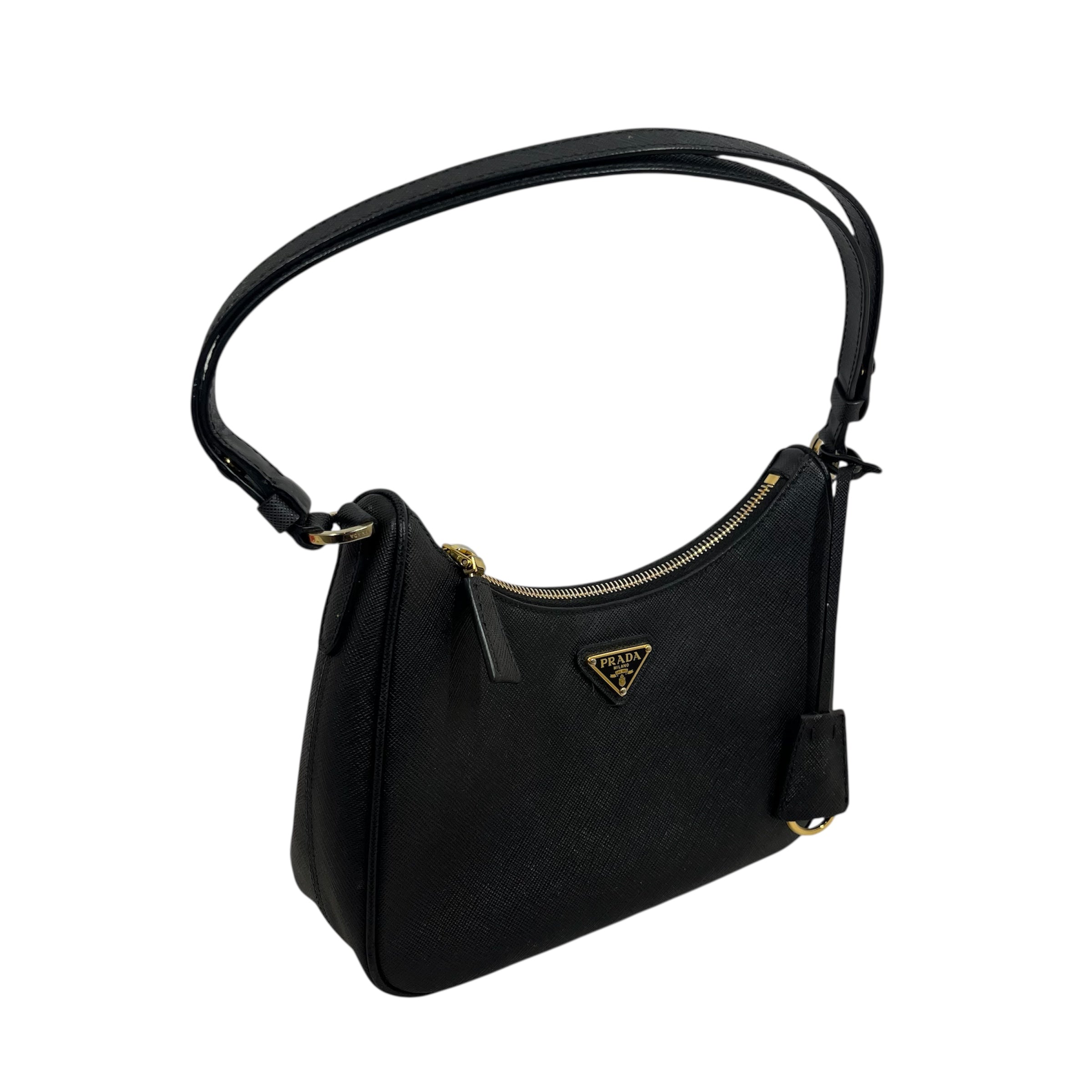 PRADA/Hand Bag/Leather/BLK/MINI BAG view 6