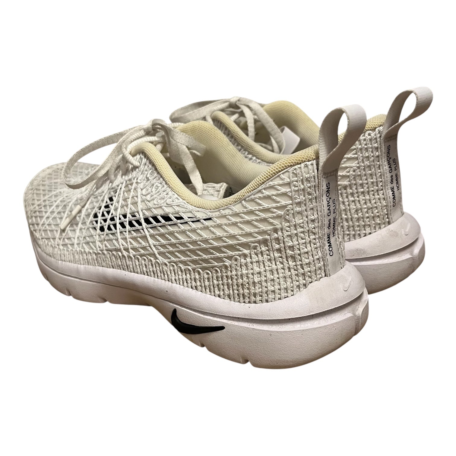 COMME des GARCONS/NIKE/Low-Sneakers/US 8/Cotton/WHT/ view 2