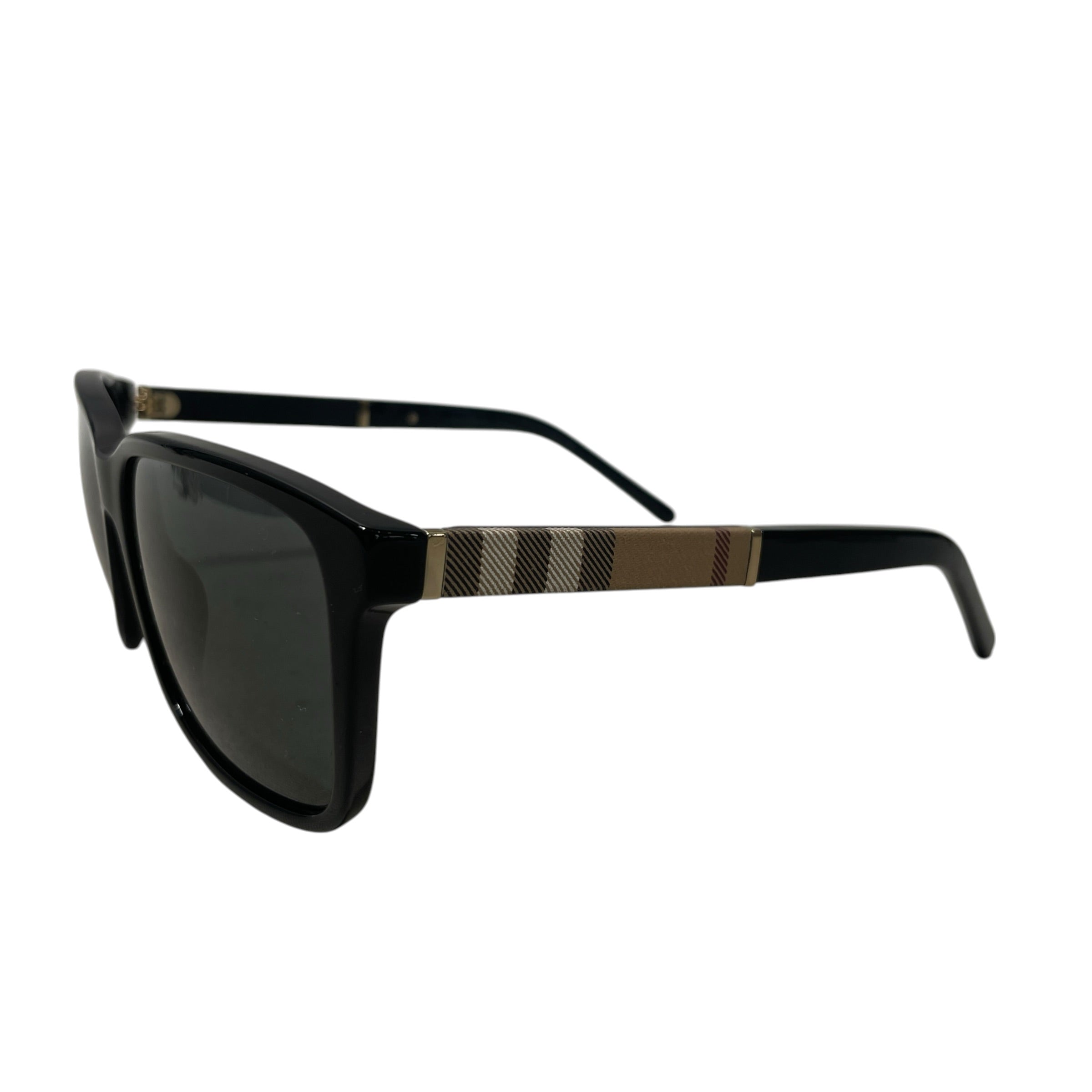 BURBERRY LONDON/Sunglasses/Plaid/Plastic/BEG/L's/CAROLL SQUARE FRAME view 2