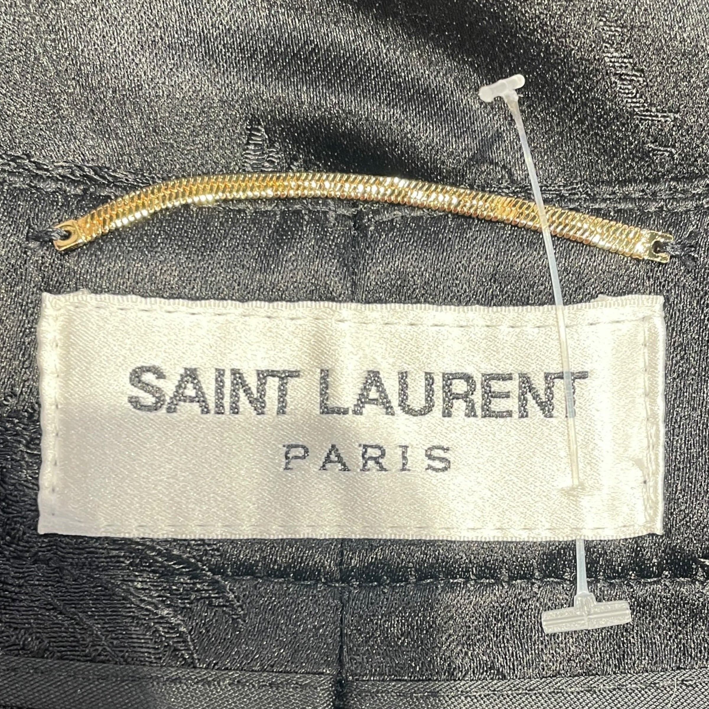 SAINT LAURENT/Bottoms/36/All Over Print/BLK/tree pattern blk SL pant view 3