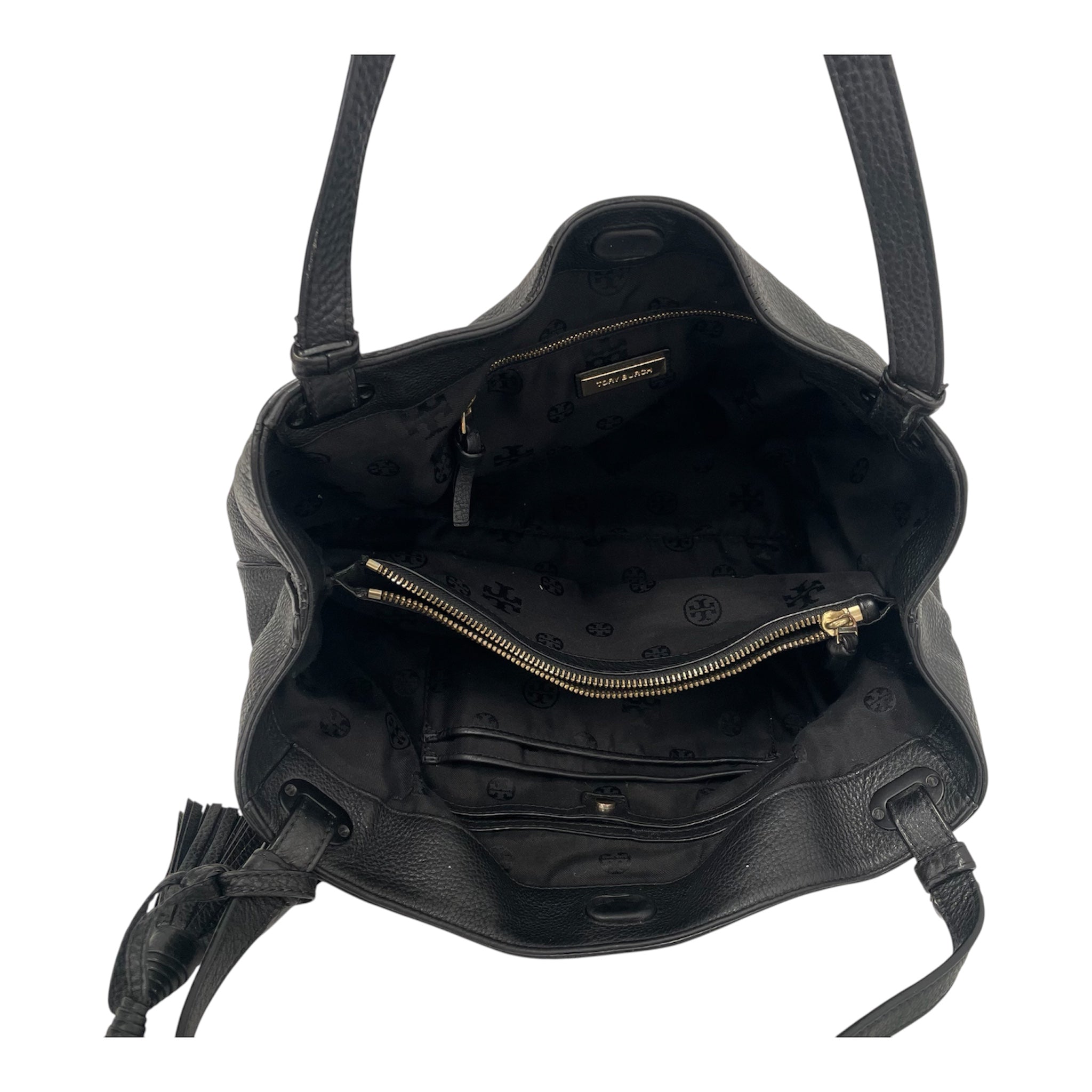 TORY BURCH/Tote Bag/Leather/BLK/ view 4