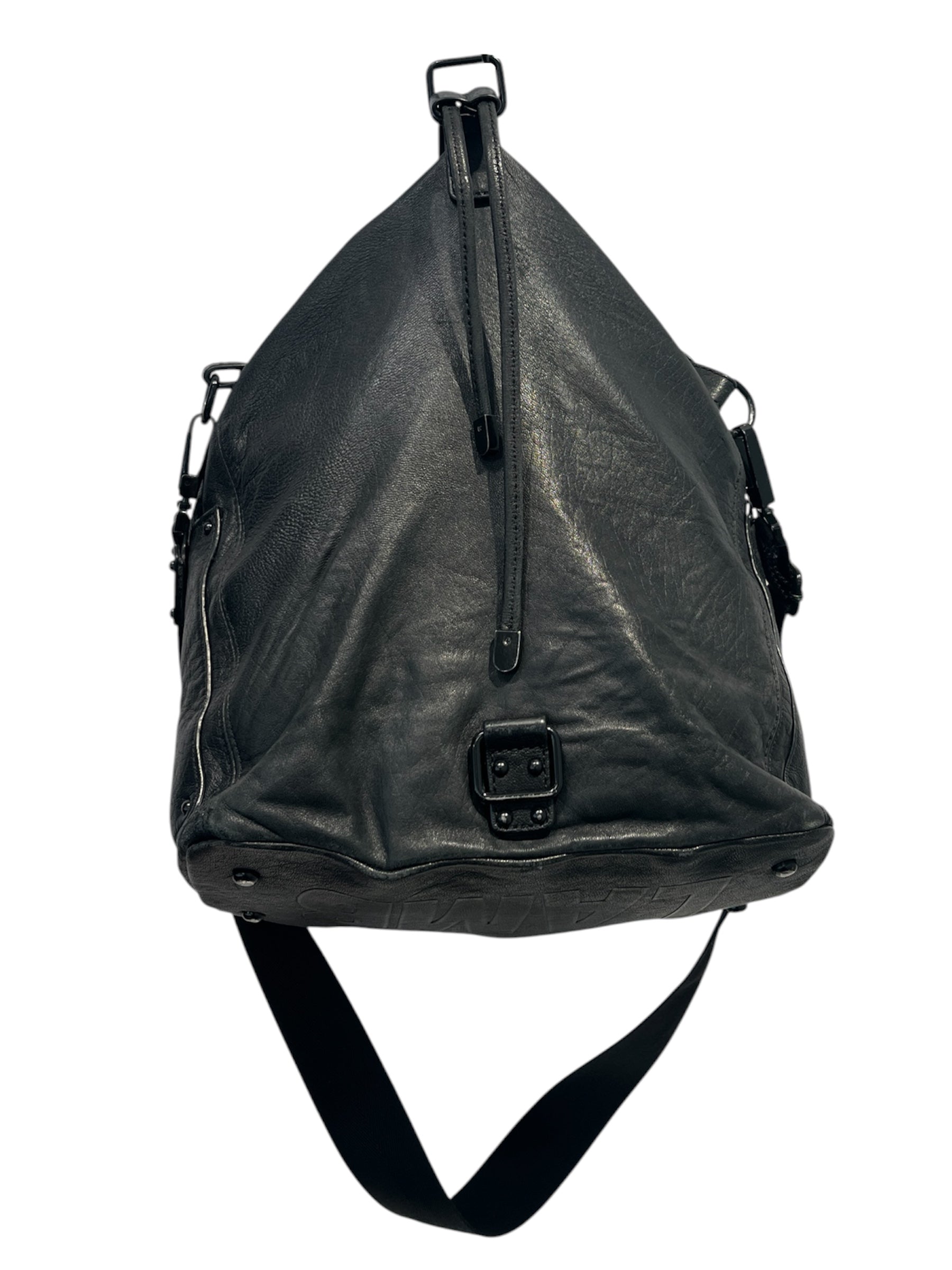 L.A.M.B./Basket Bag/Leather/BLK/1FRNTPCKT view 2