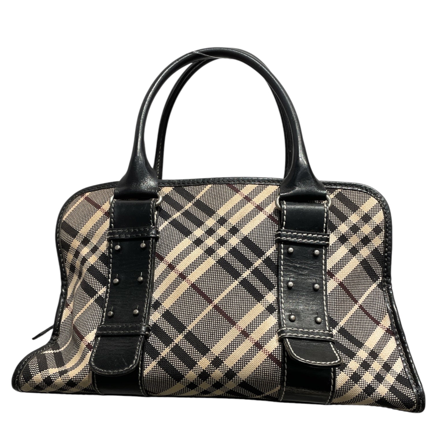 BURBERRY BLUE LABEL/Hand Bag/Cotton/MLT/Black Nova Check Handle Bag view 2