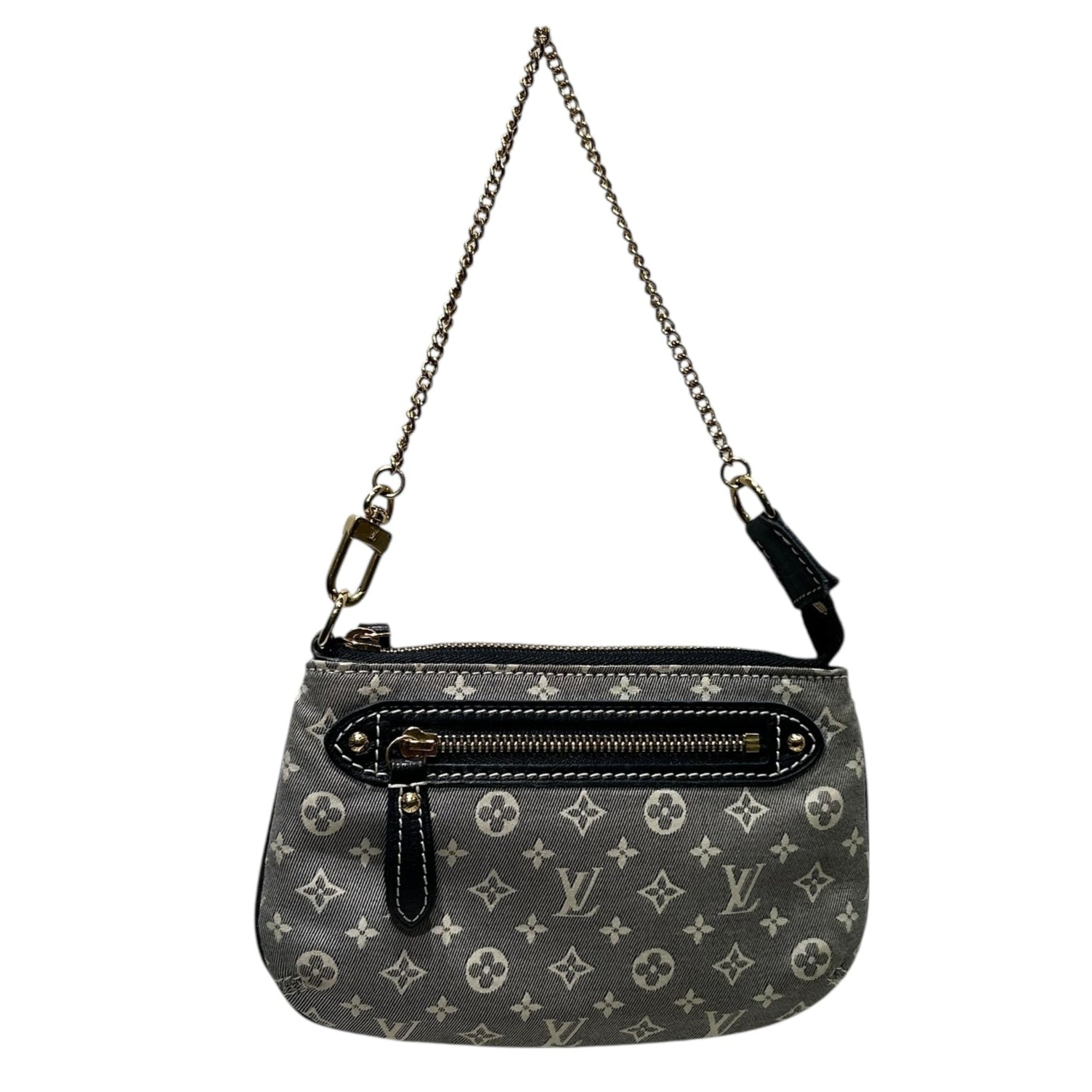 LOUIS VUITTON/Bag/Monogram/NVY/MINI LIN POUCH view 1