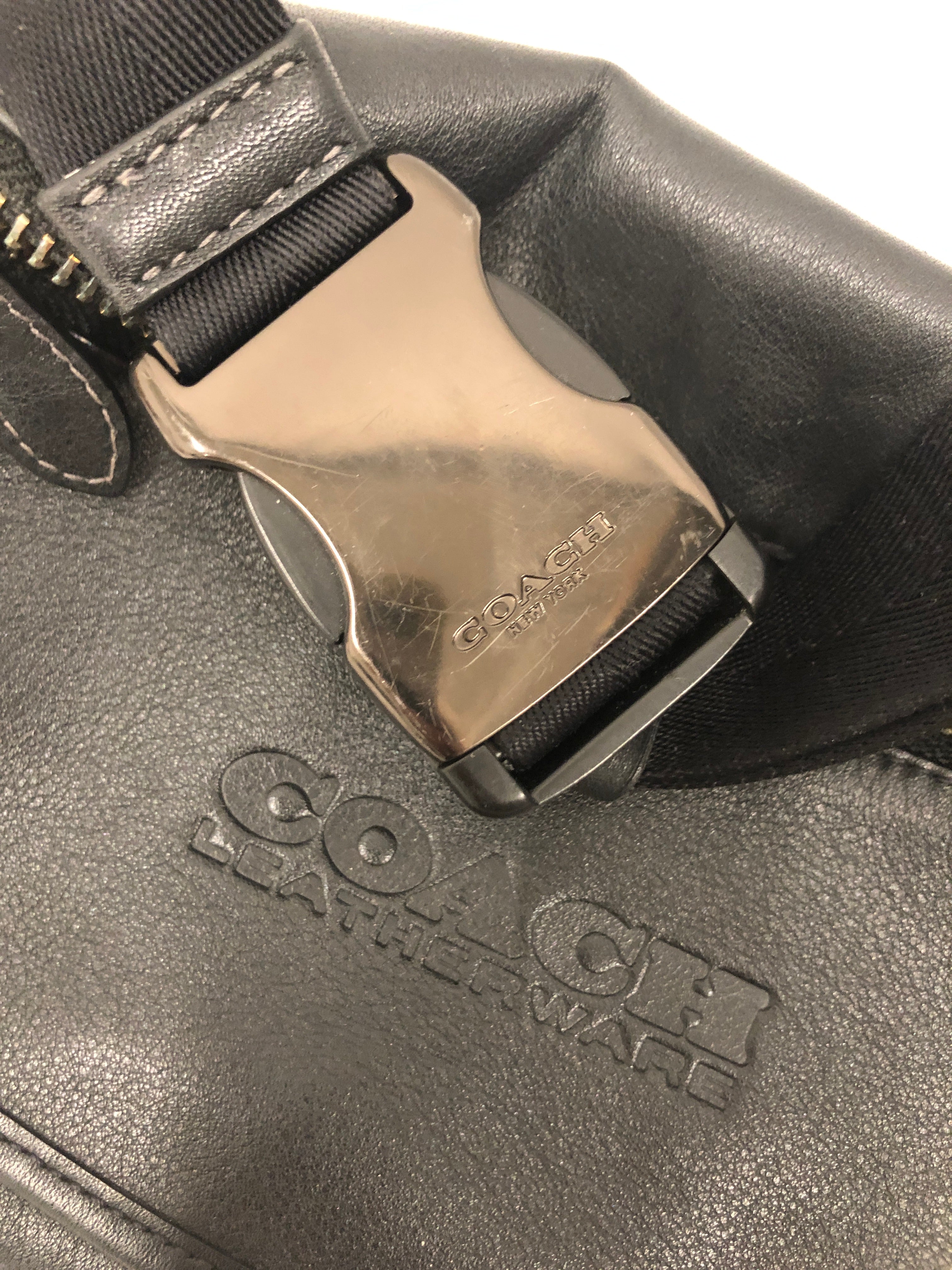 COACH/Fanny Pack/Leather/BLK/Mens Belt Bag view 3