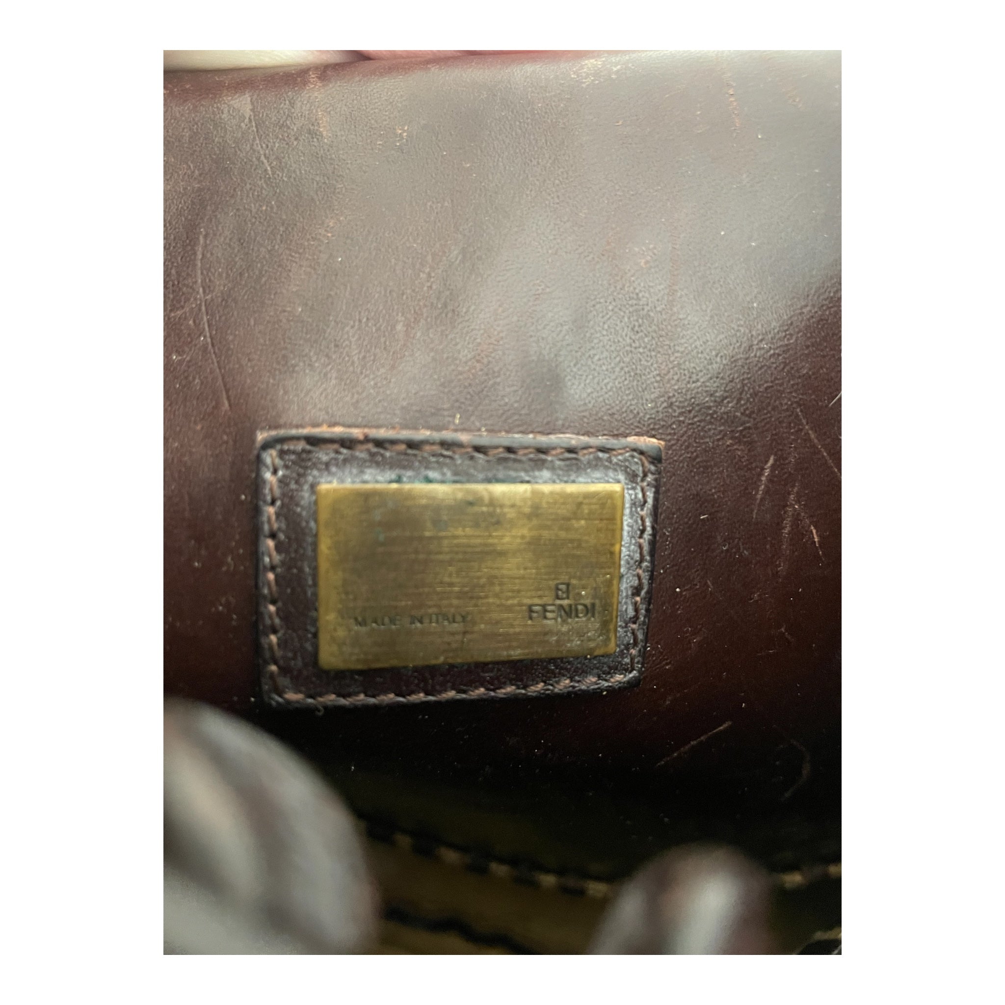 FENDI/Bag/Leather/BRD/western embossed hobo view 6