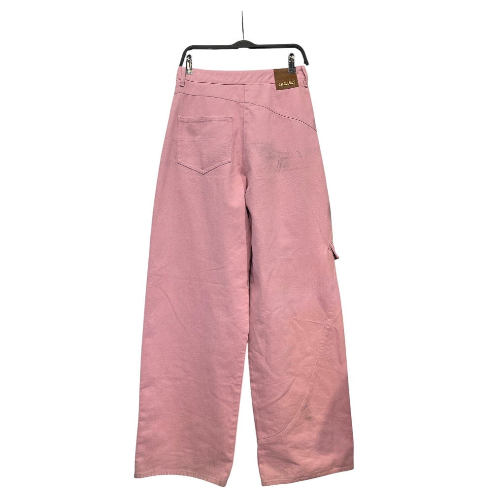 JACQUEMUS/Wide Leg Pants/27/Denim/PNK/Button Fly/wideleg cargo w/ big pocket view 2