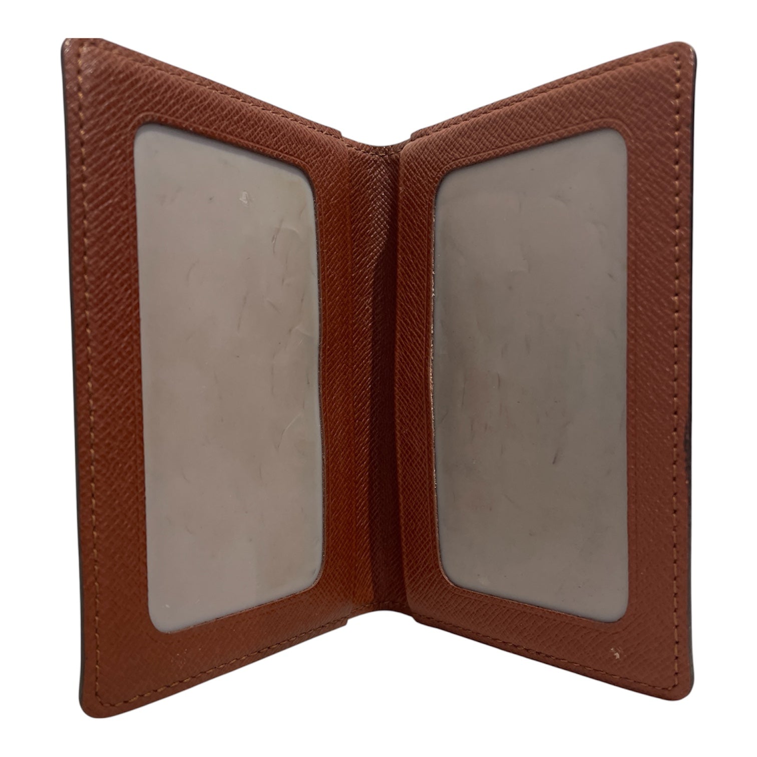 LOUIS VUITTON/Bifold Wallet/Monogram/Leather/BRW/ID Card Case view 2