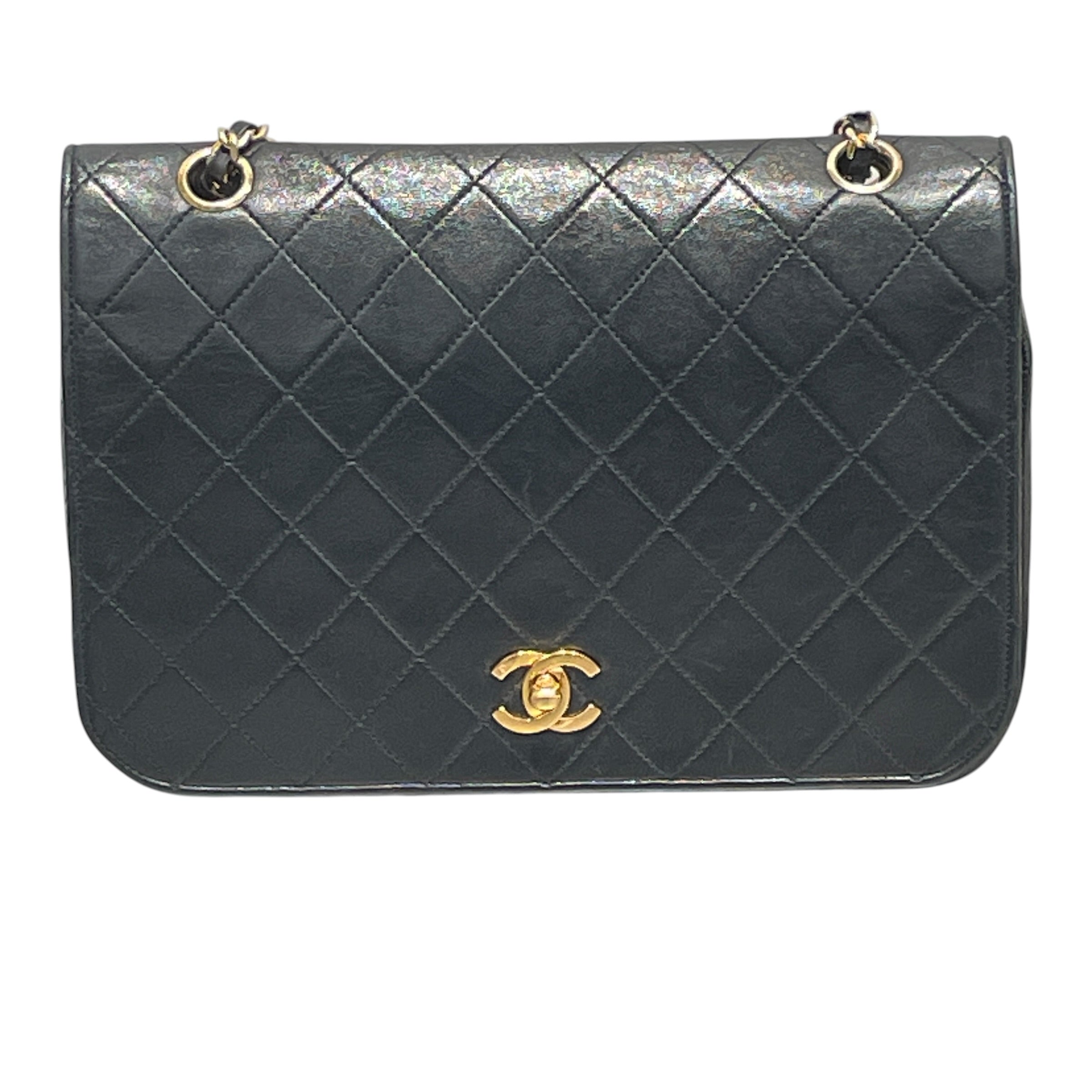 CHANEL/Bag/Leather/BLK/Quilted, Red Interior
