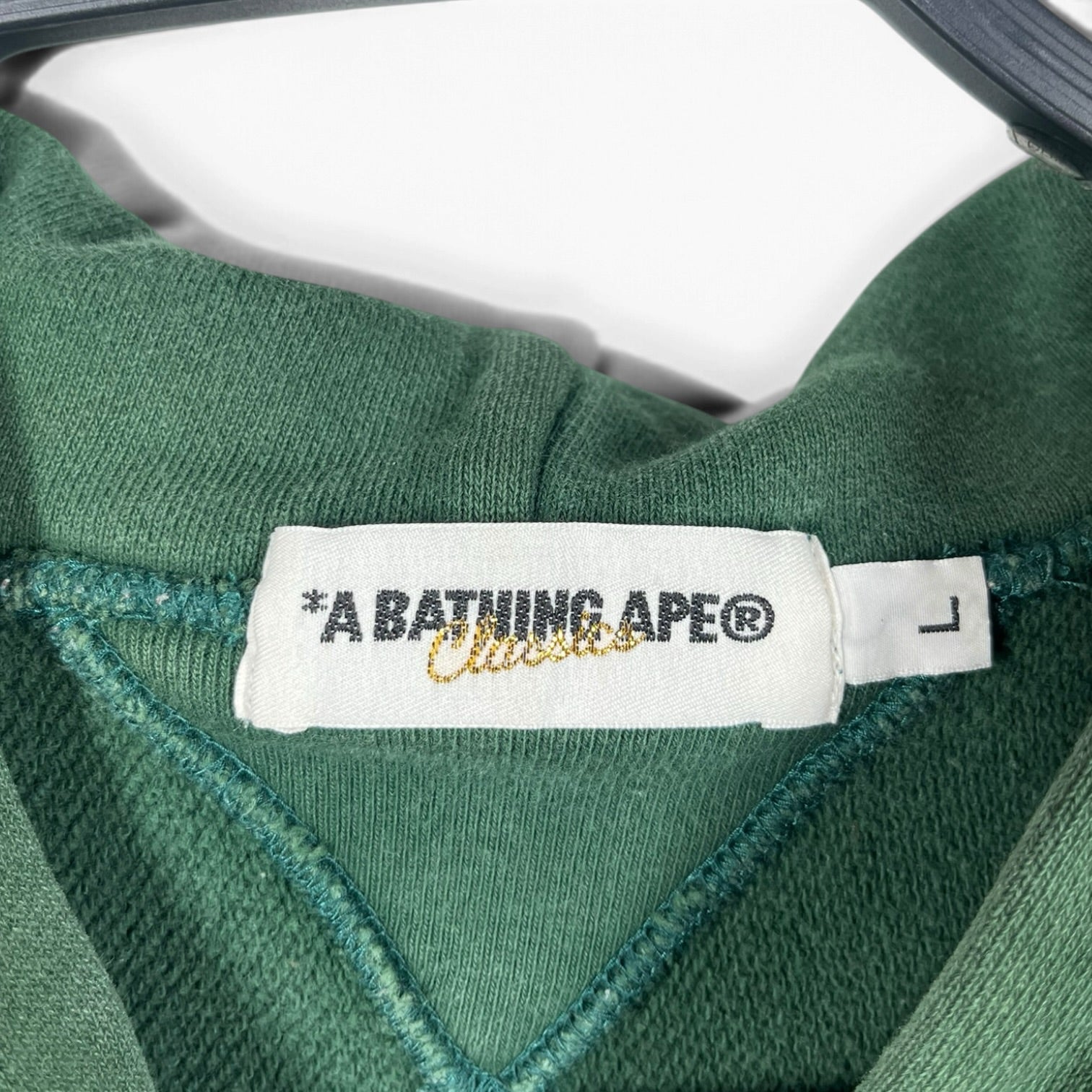 A BATHING APE/Hoodie/L/Graphic/Cotton/GRN/Skull Ape Graphic view 3