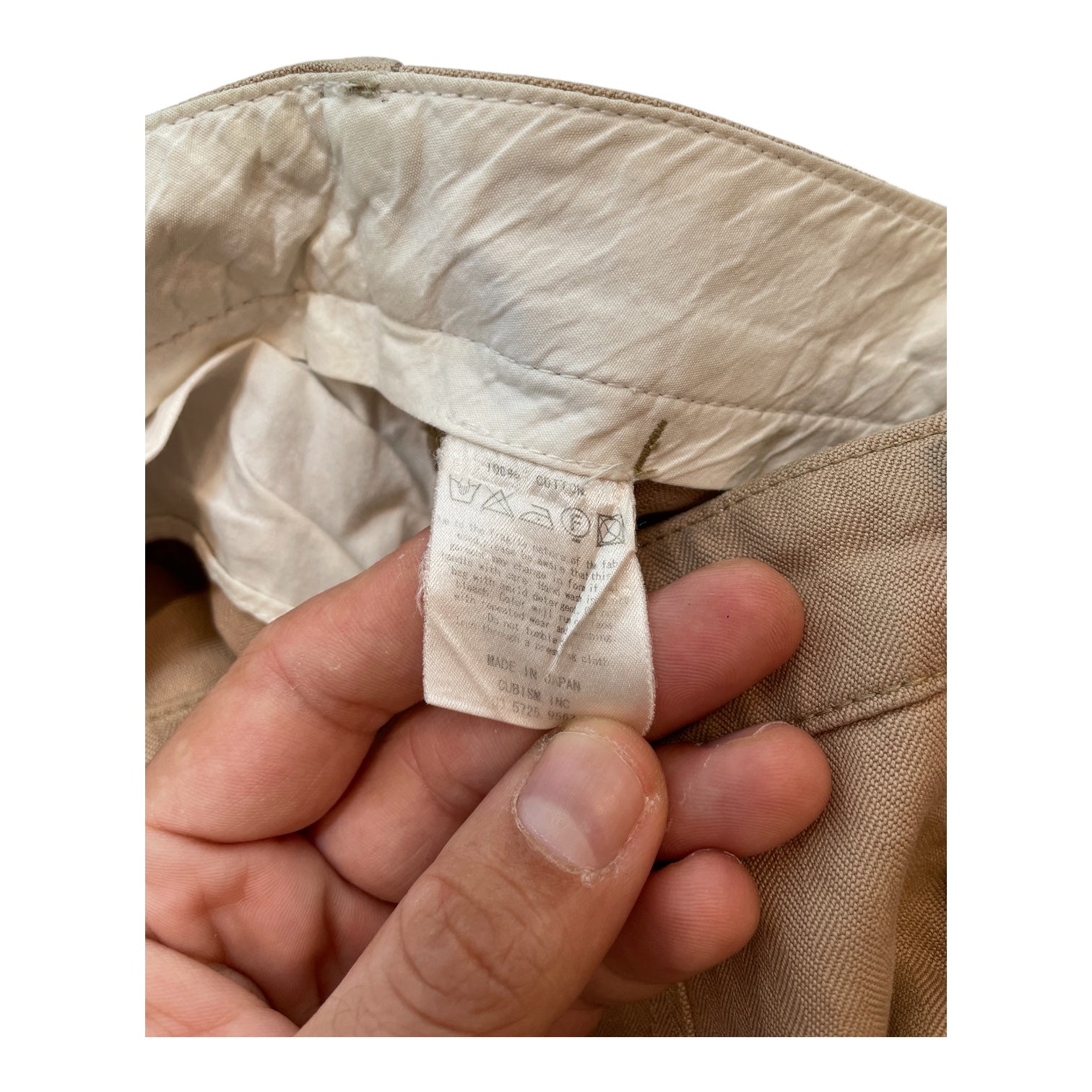 visvim/Cargo Pants/M/Cotton/BEG/SUBTLE STRIPE SLIM KNEE POCKET view 4