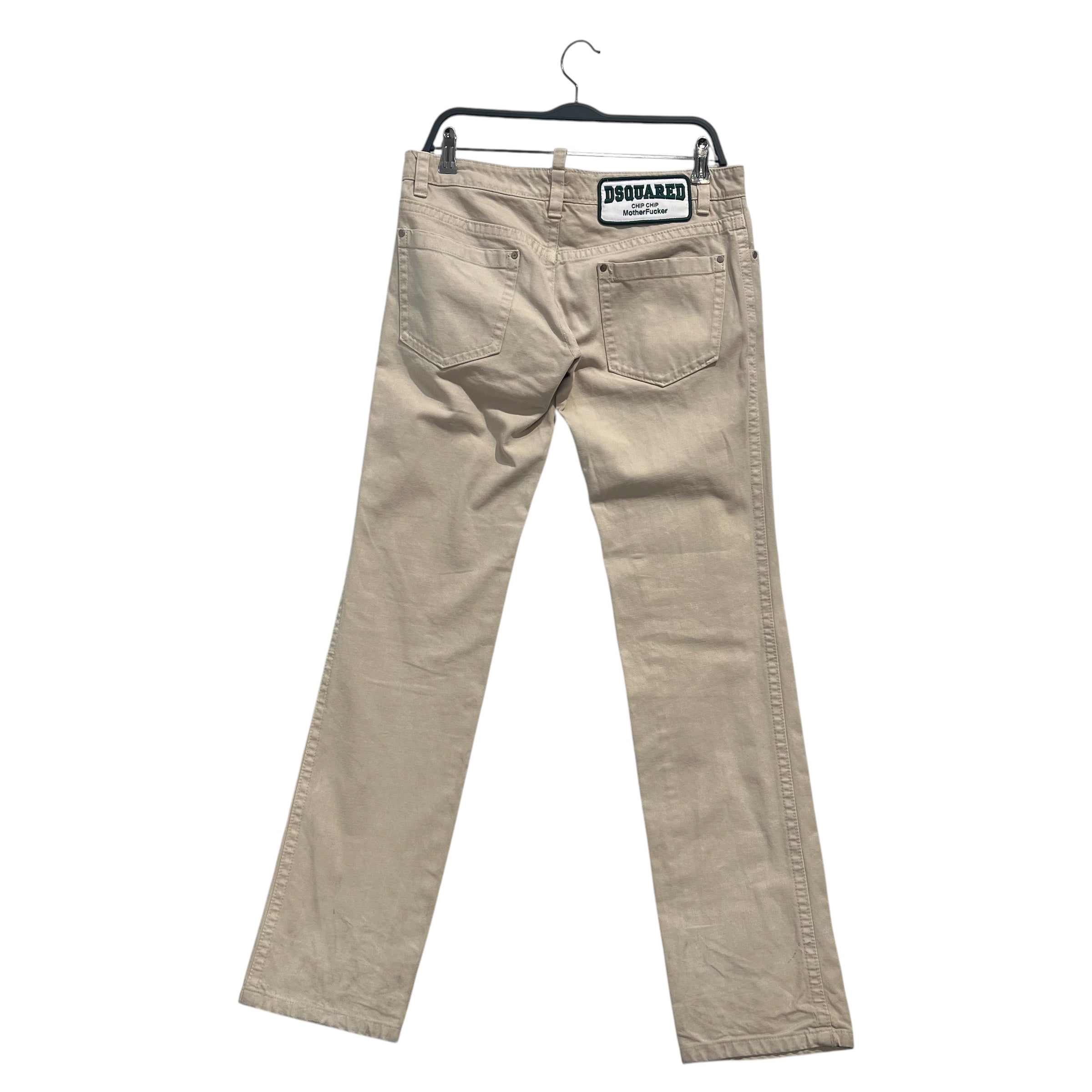 DSQUARED2/Pants/48/Cotton/CRM/chip chip view 3