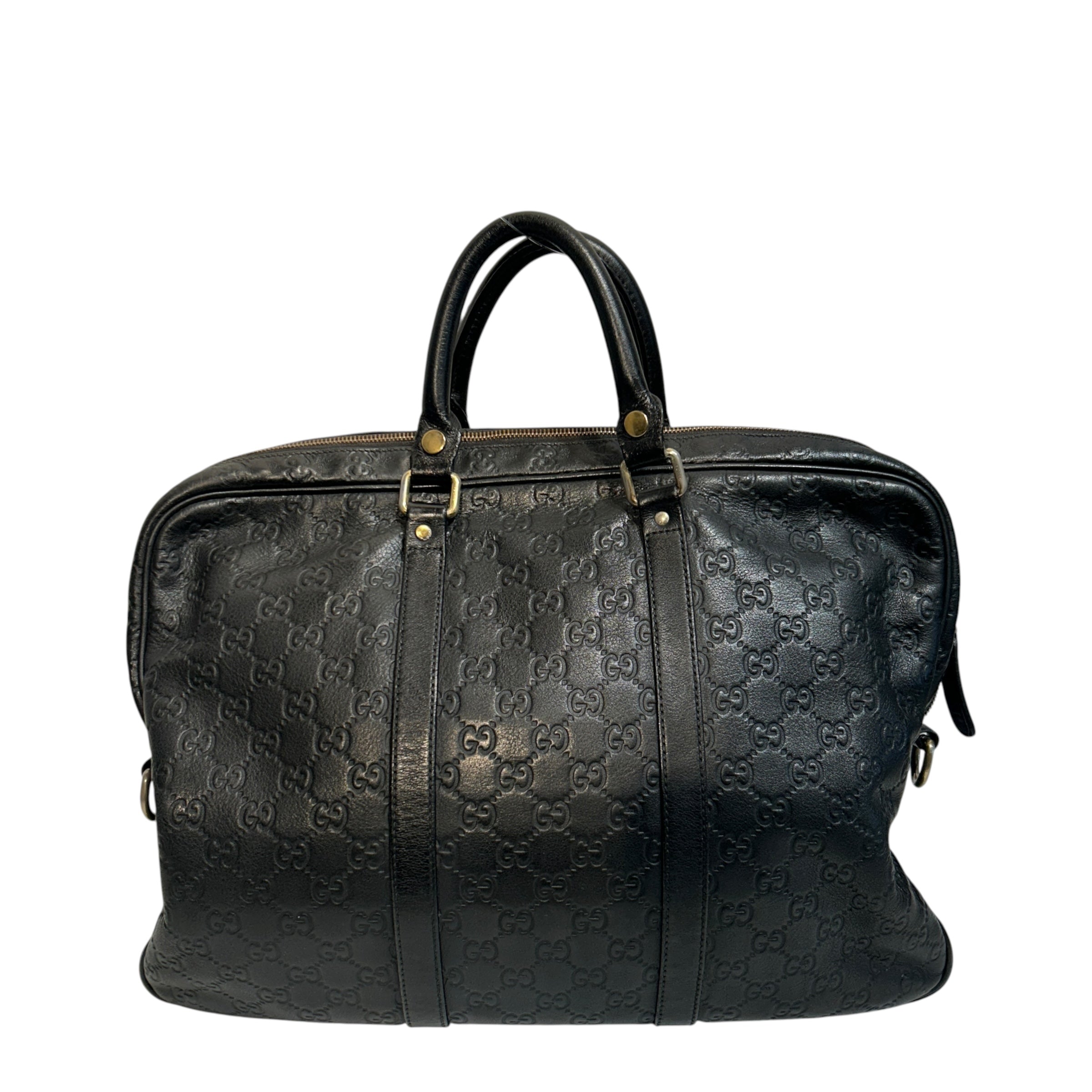 GUCCI/Briefcase/Monogram/Leather/BLK/Guccissima Briefcase view 2