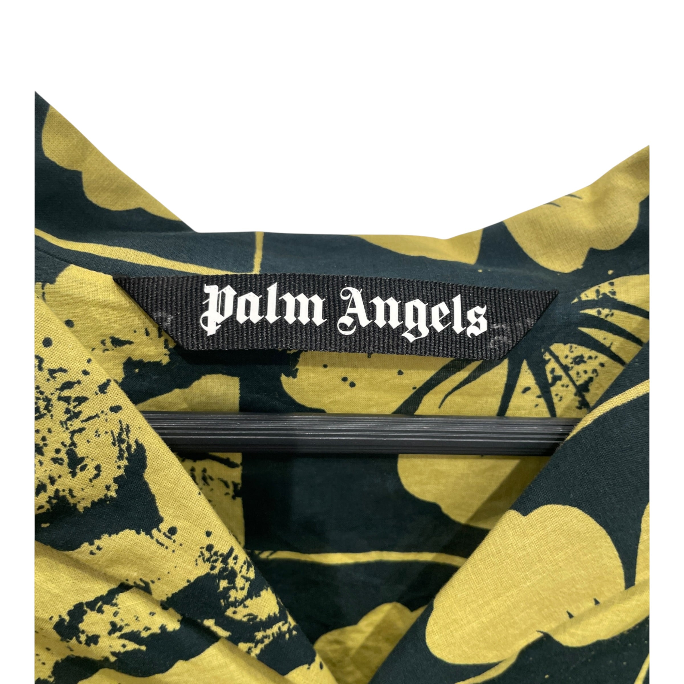 Palm Angels/SS Shirt/50/Cotton/GRN/Floral Pattern/FLORAL BOWLING SHIRT view 3