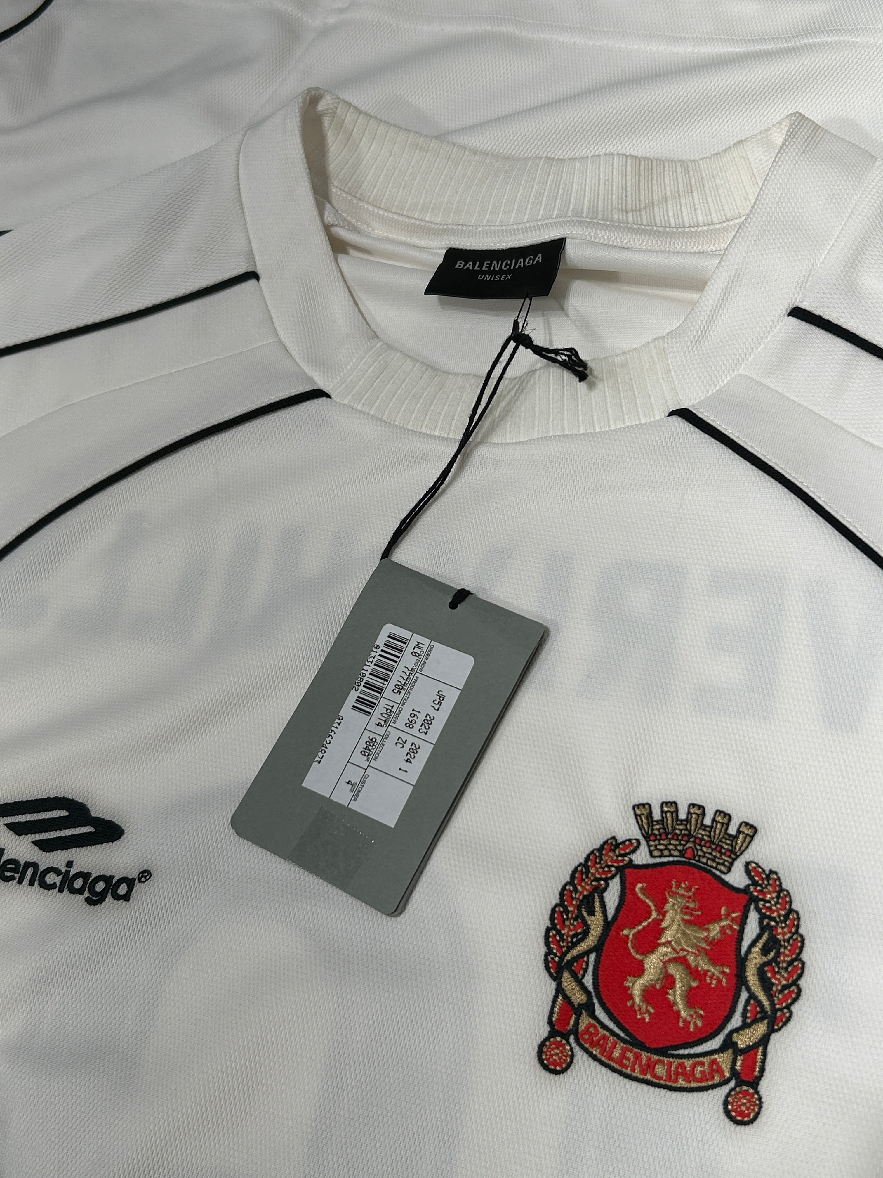 BALENCIAGA/T-Shirt/4/Polyester/WHT/BEV HILLS JERSEY view 4