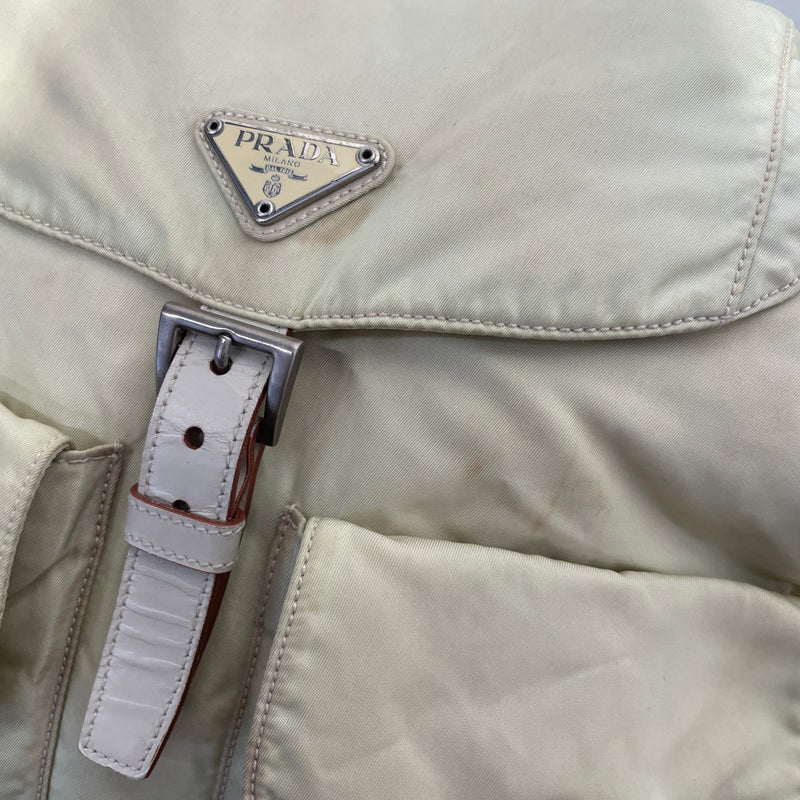 PRADA/Backpack/OS/Nylon/CRM/TESSUTO CARGO BAG