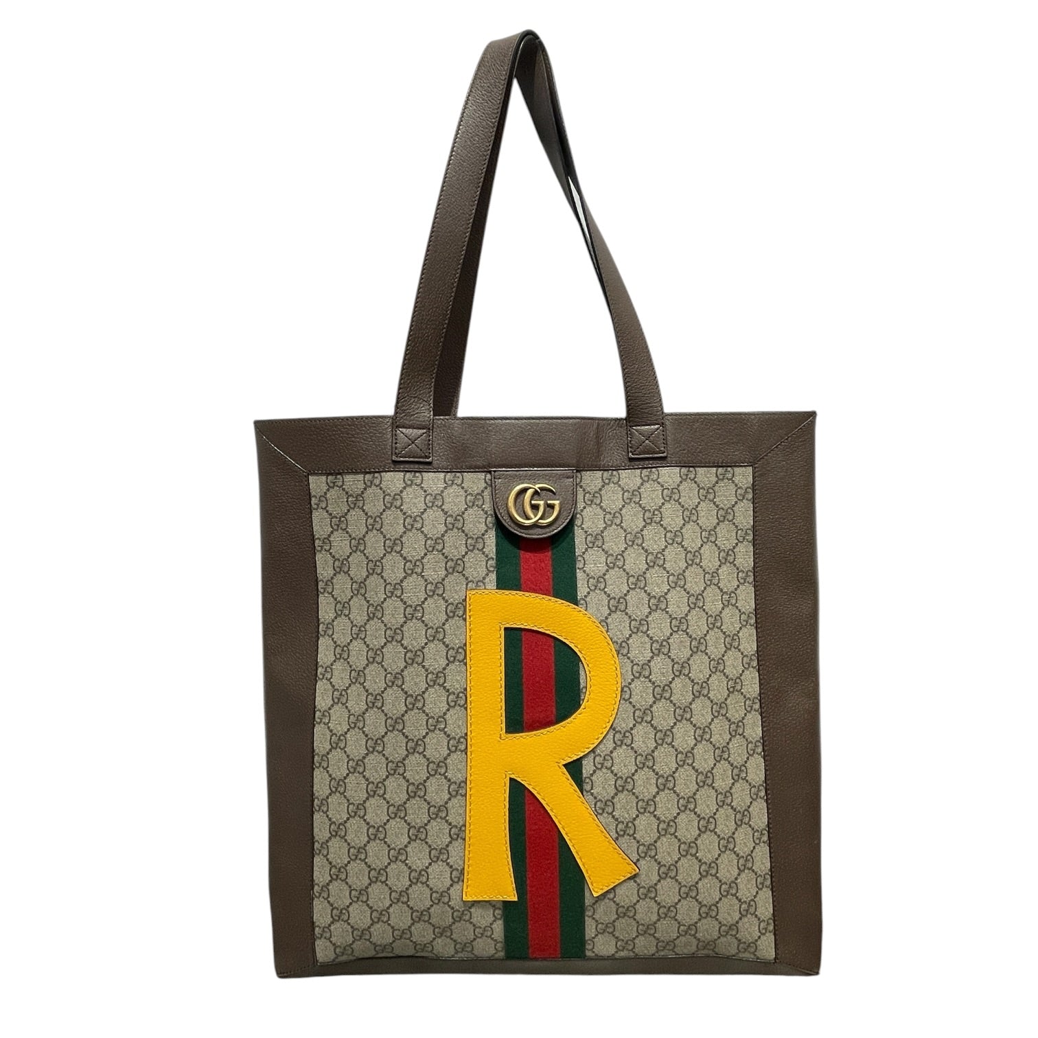 GUCCI/Tote Bag/Monogram/Cotton/BRW/DIY OPHELIA TOTE "R" view 1