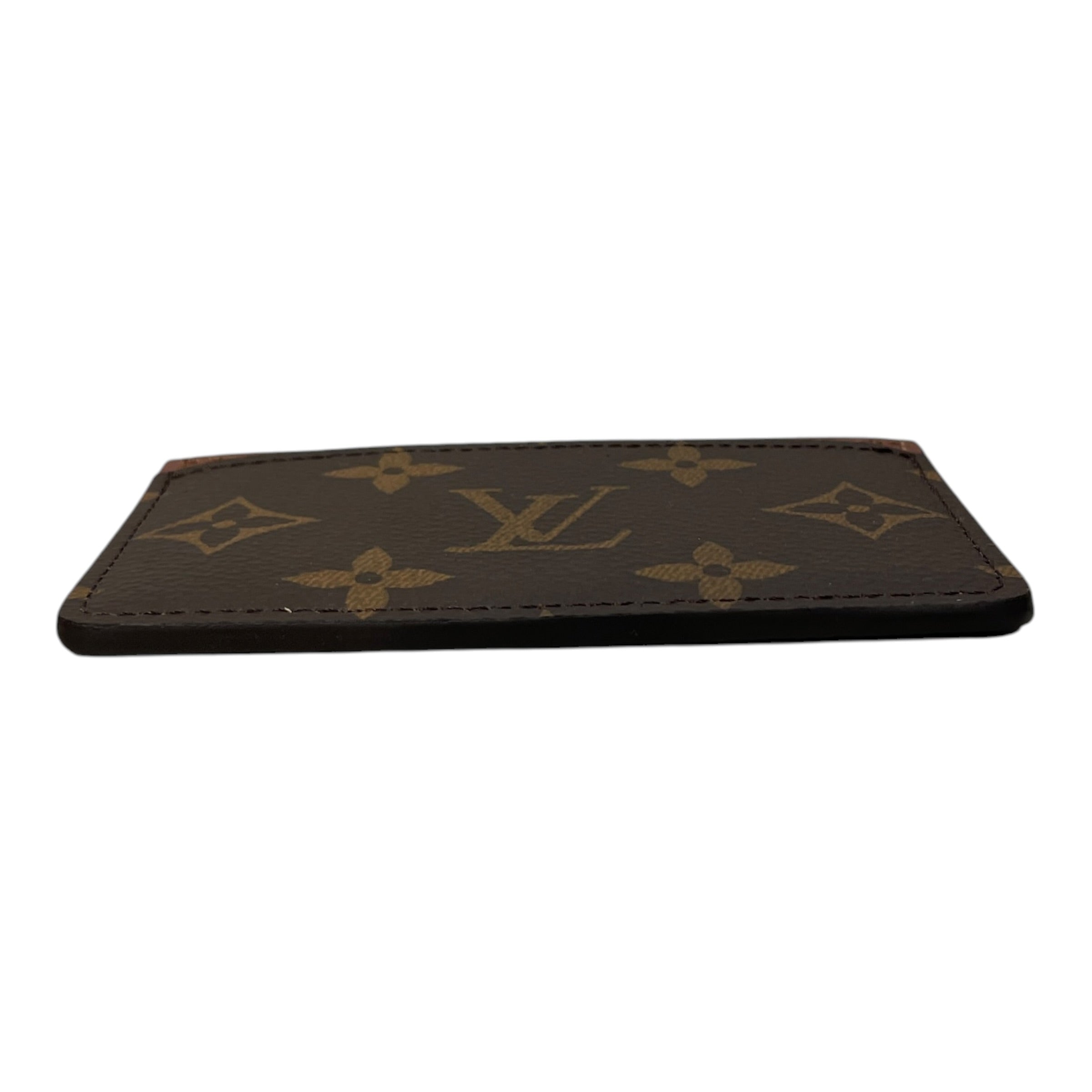 LOUIS VUITTON/Coin Wallet/Monogram/Leather/BRW/L's/THREE SLOT COIN WALLET view 3
