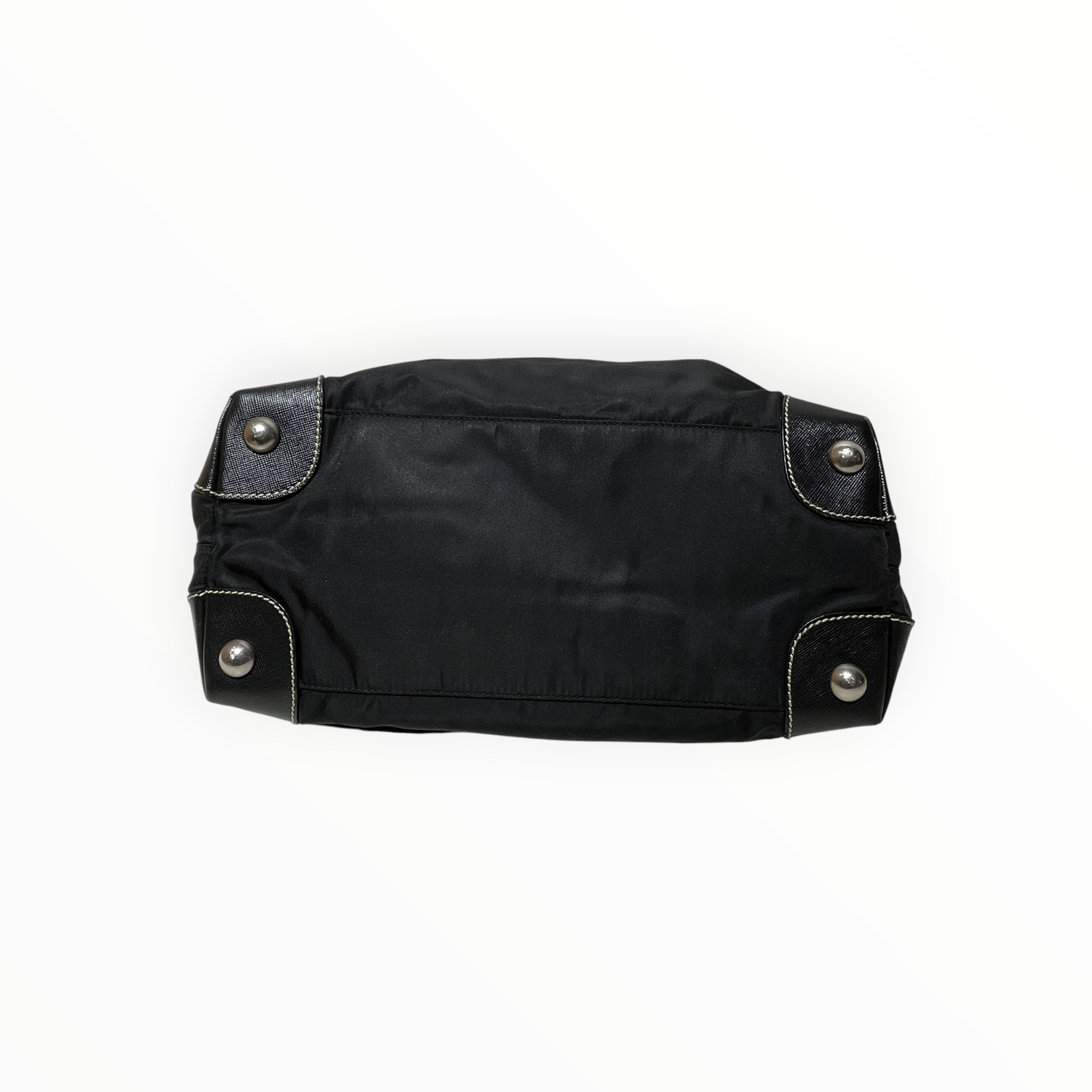 PRADA/Hand Bag/Nylon/BLK/nylon saffiano bag view 14