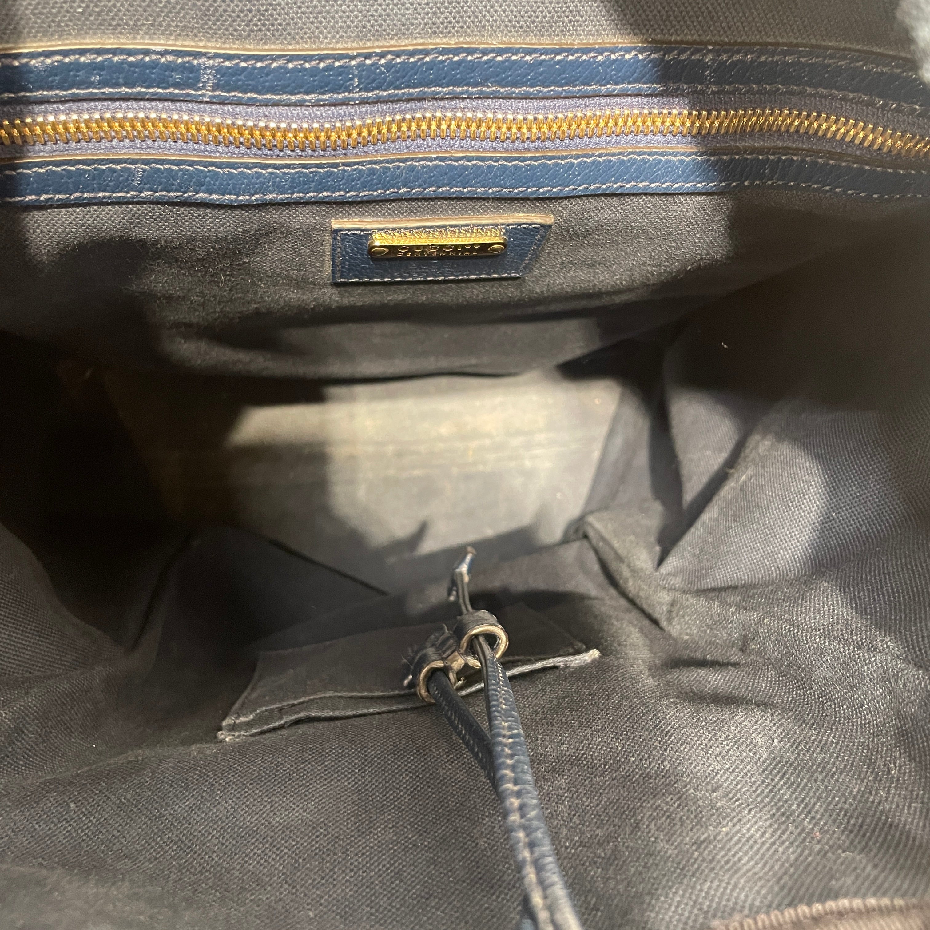 GUCCI/Backpack/All Over Print/Acrylic/NVY/100 CENTENNIAL view 4