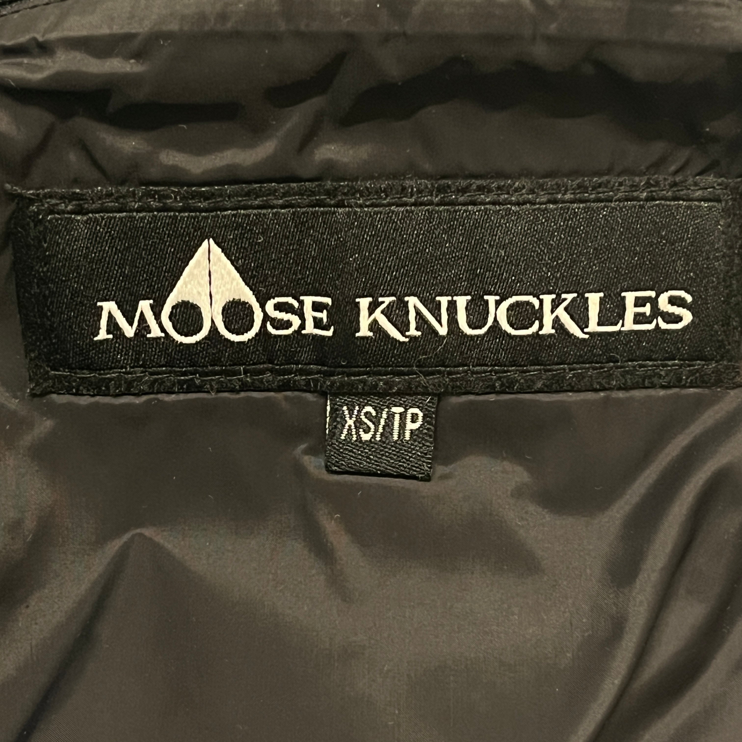 MOOSE KNUCKLES/Quilted Jkt/XS/Nylon/NVY/LEAF MOOSE KNUCKLE LOGO view 3