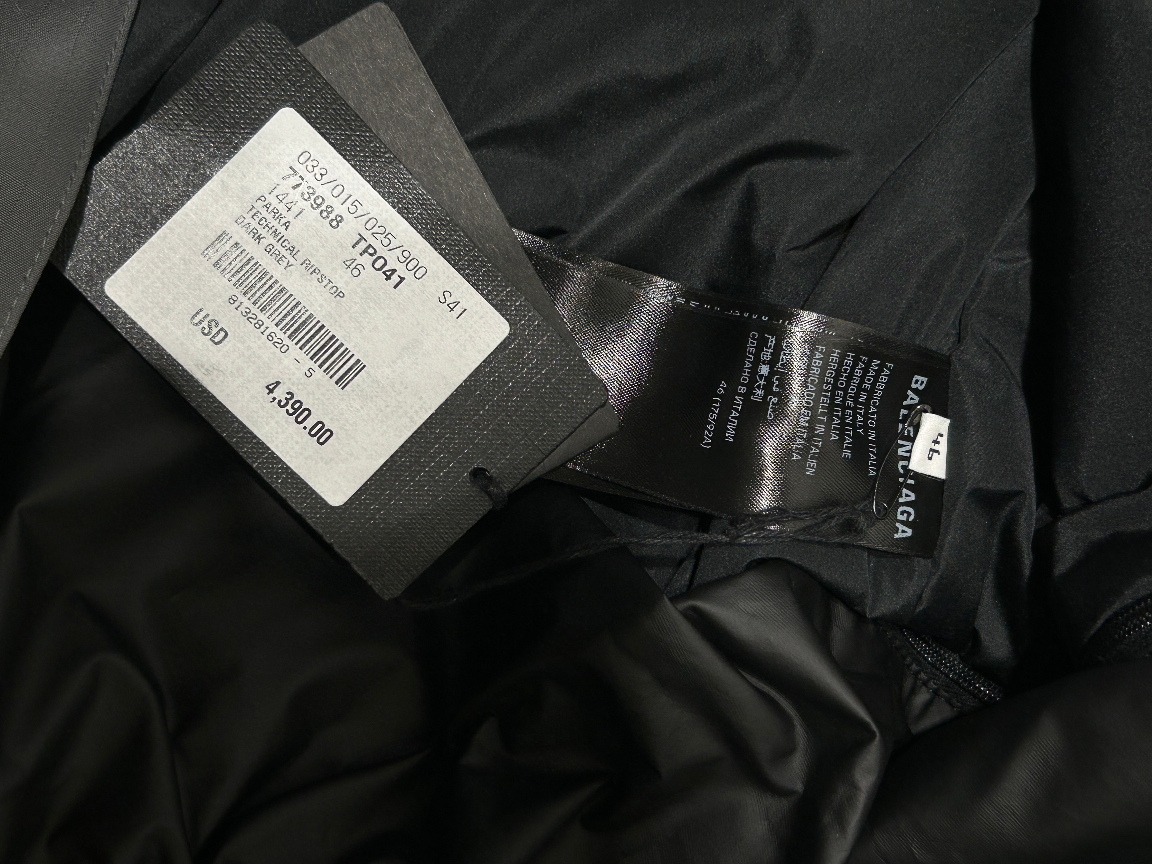 BALENCIAGA/Jacket/46/Polyester/GRY/ view 7