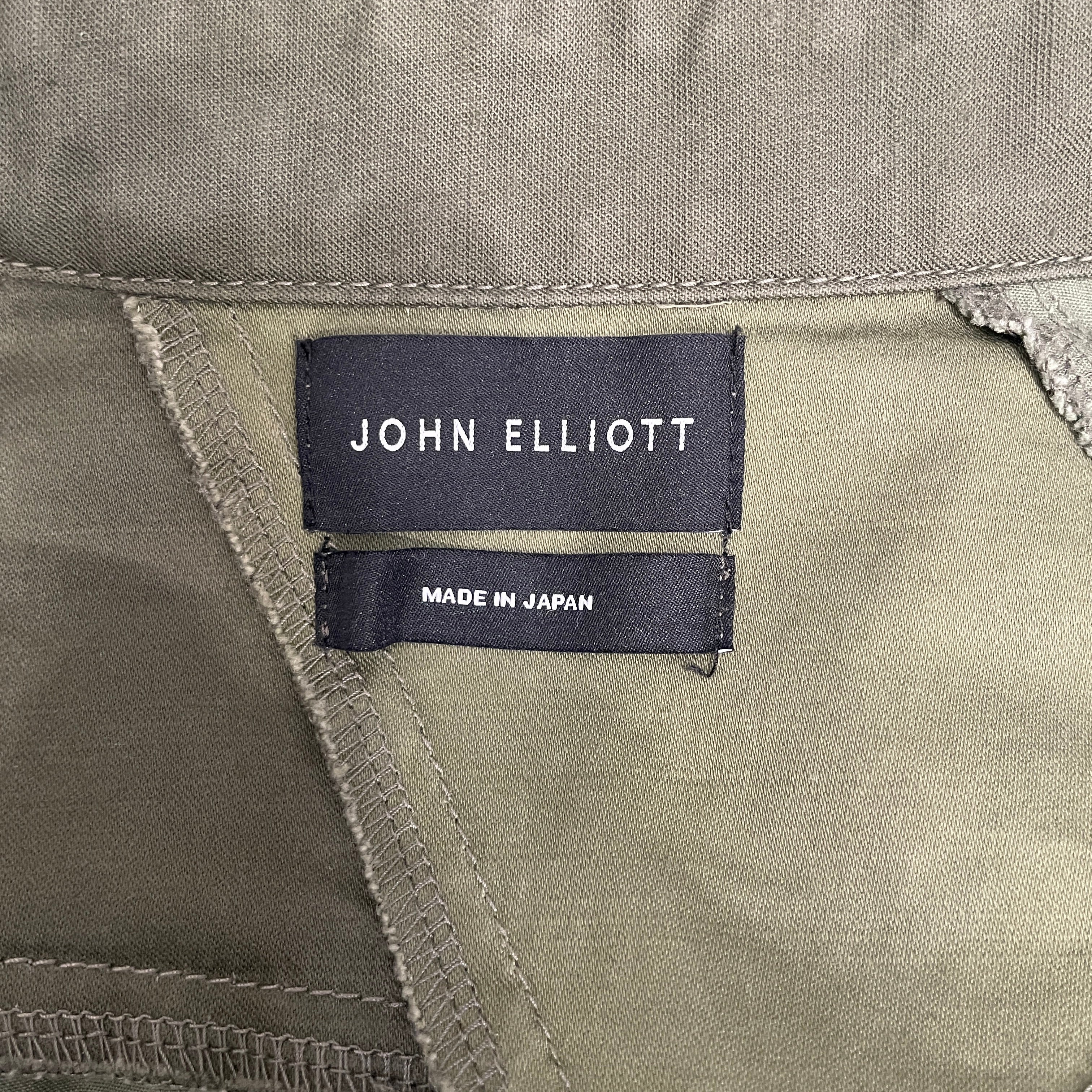 JOHN ELLIOTT/LS Shirt/3/Cotton/GRN/CUT N SEW MULTI GREEN view 3