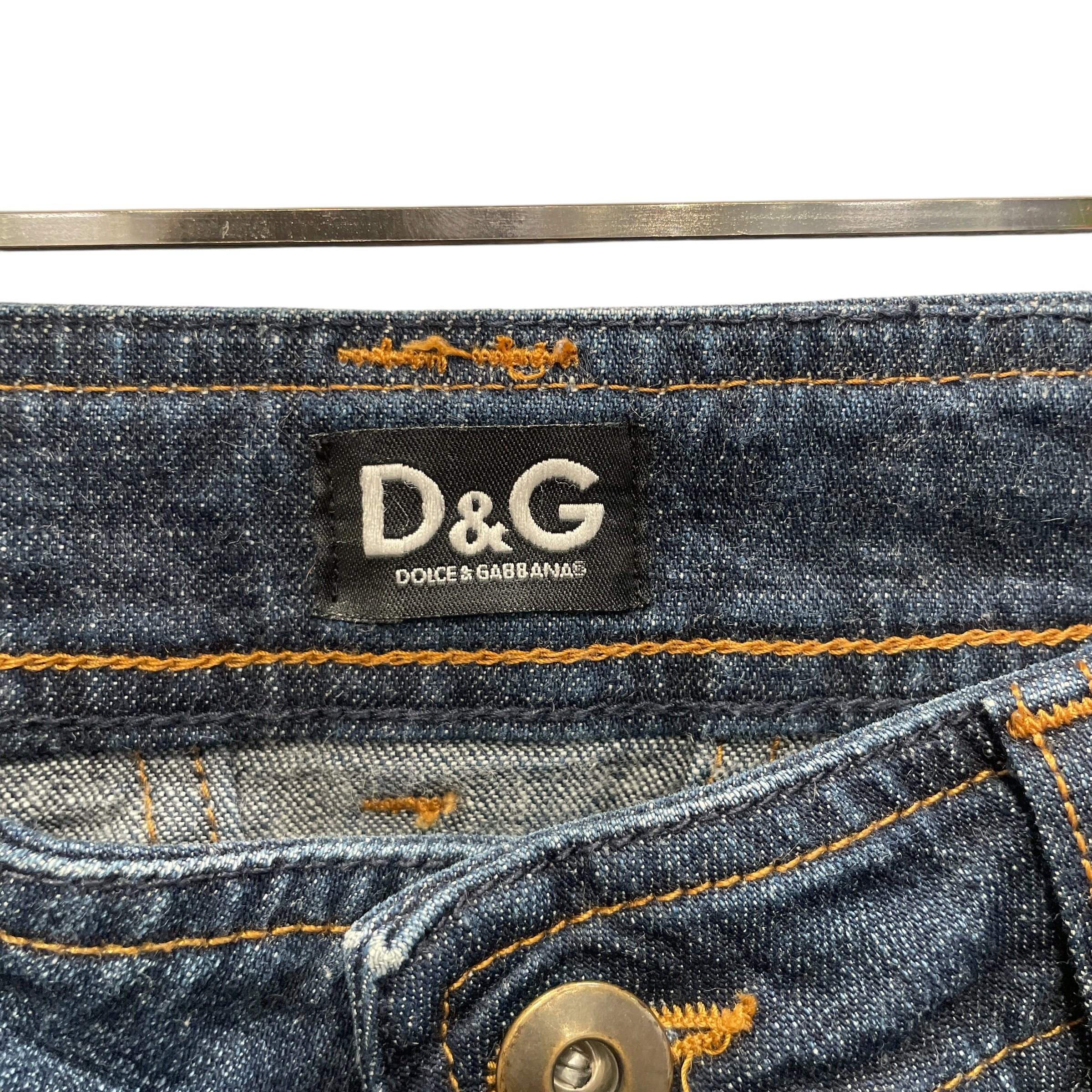 D&G/Sarouel Pants/28/Stripe/Cotton/BLU/LIGHT STRIPE DOWN SIDE view 3
